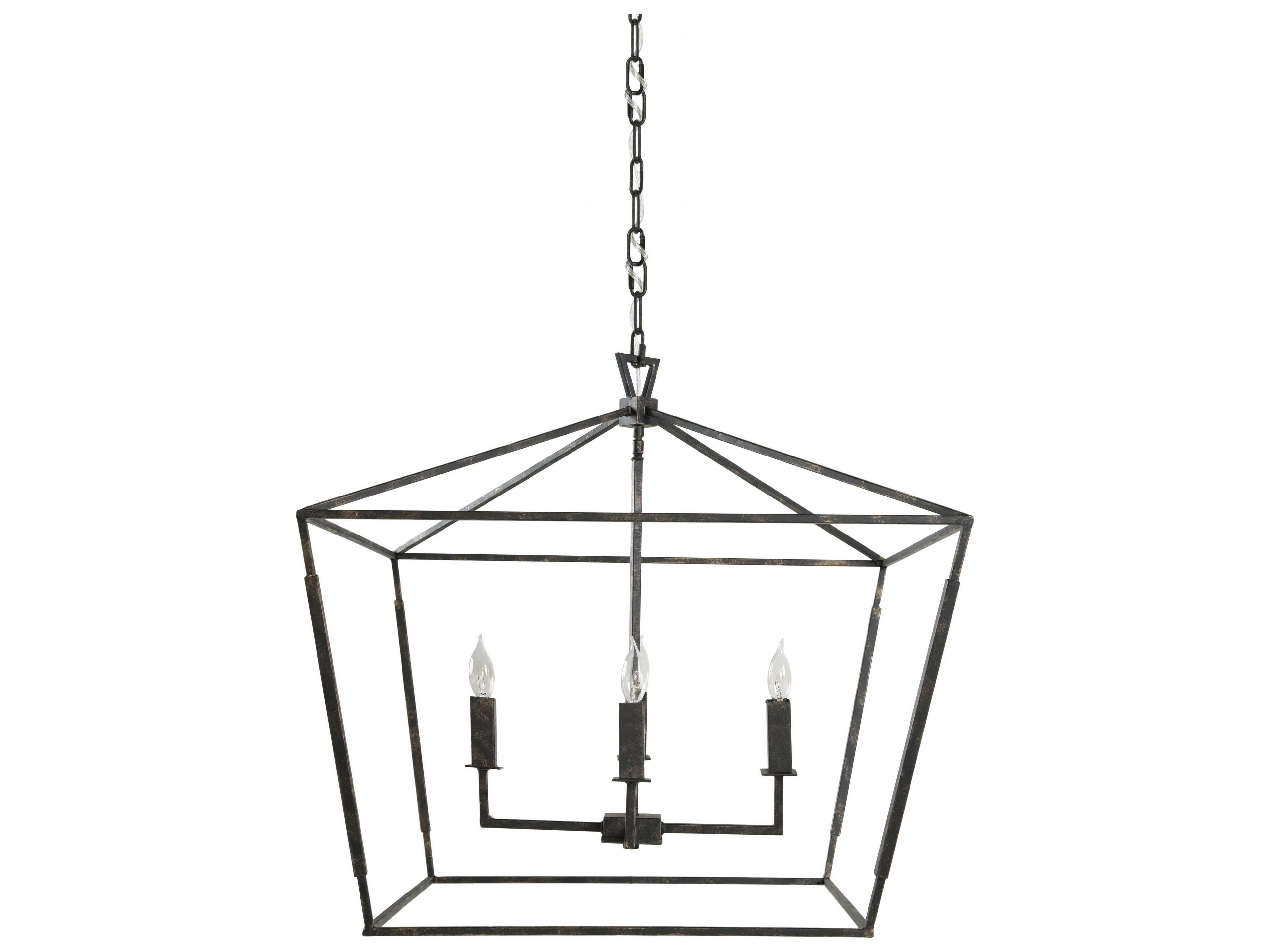 Arnold 4-Light Chandelier in Antique Bronze