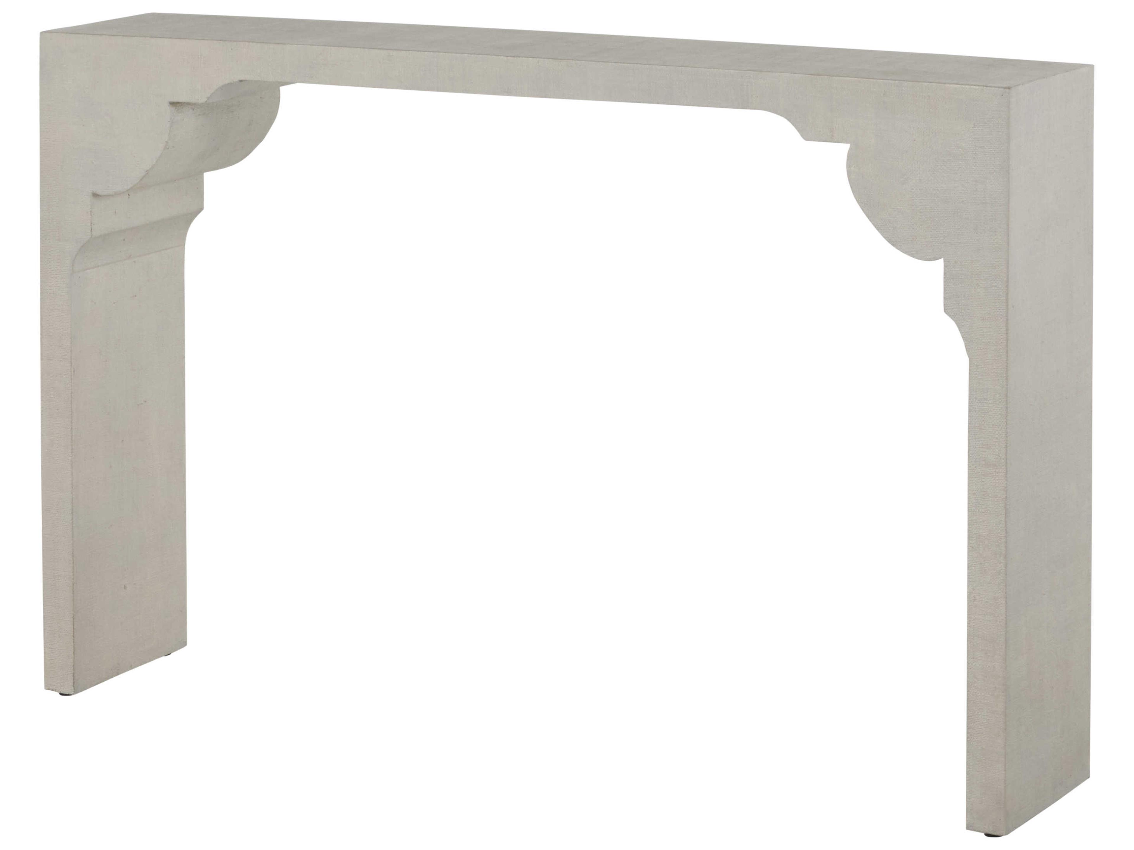 Gabby Dorry Rectangular White Seagrass Console Table
