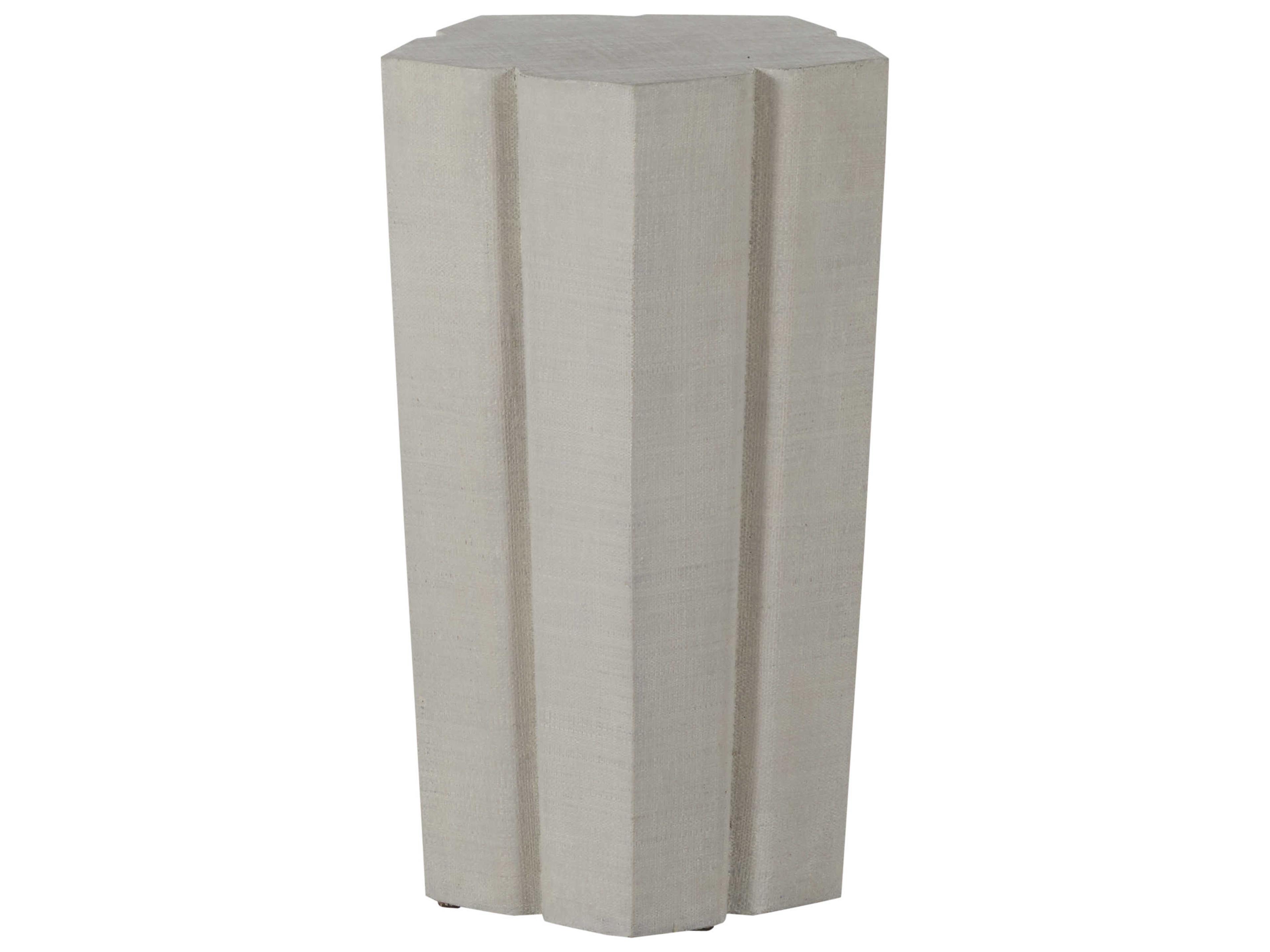 Gabby Mina White Seagrass End Table