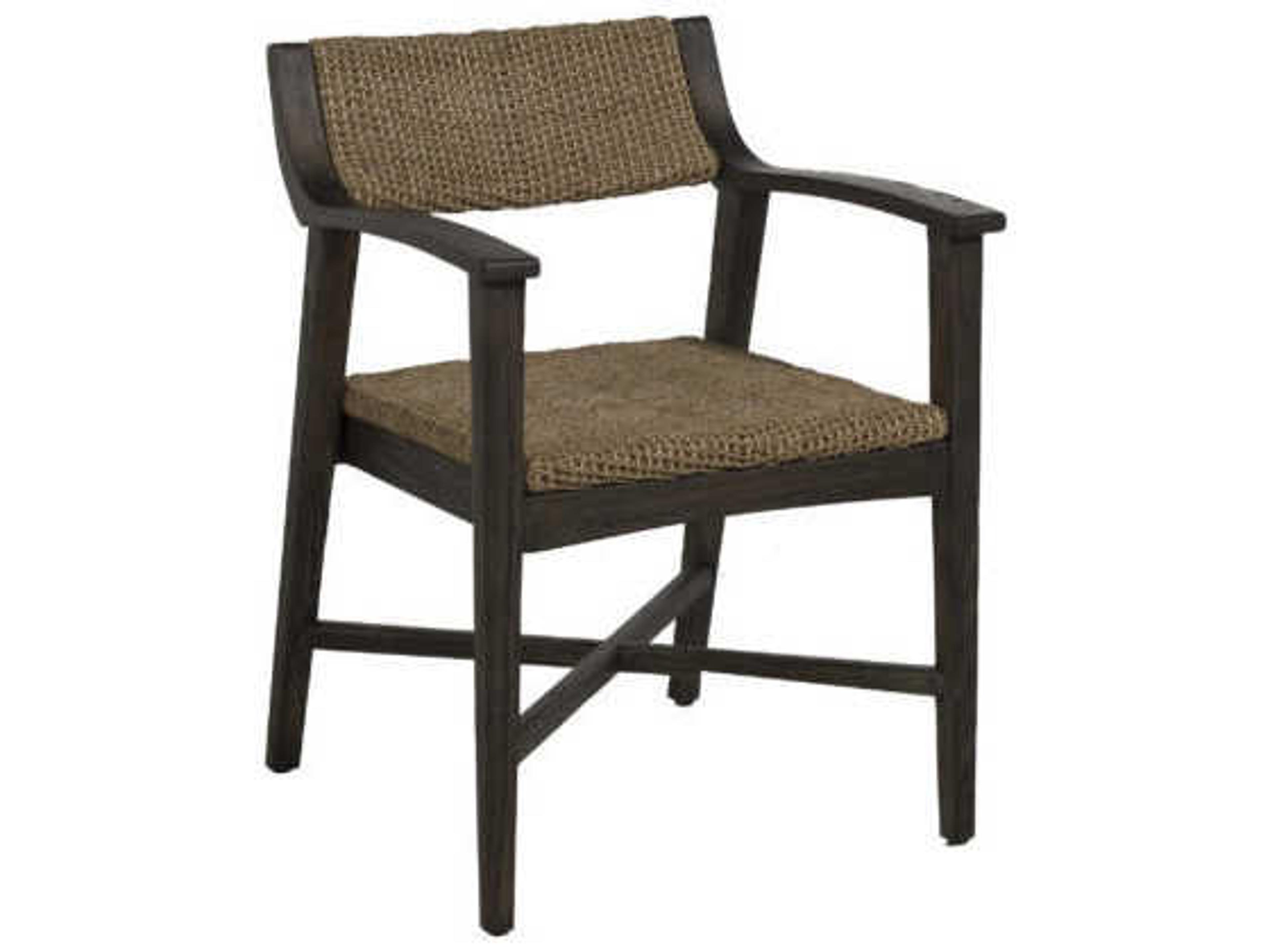 Richard Rubberwood Brown Arm Dining Chair