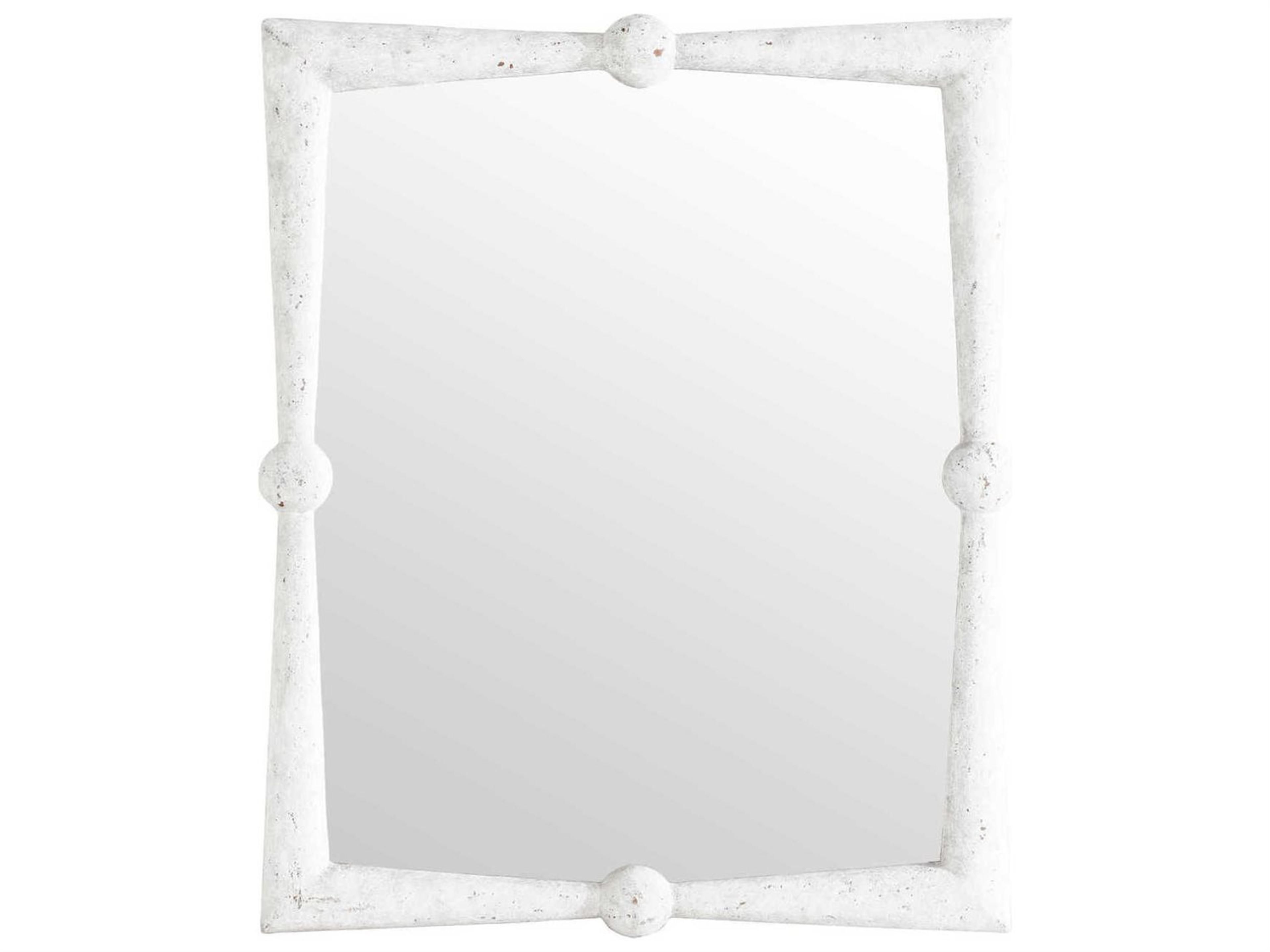 Scarlett Antique White Rectangular Wall Mirror