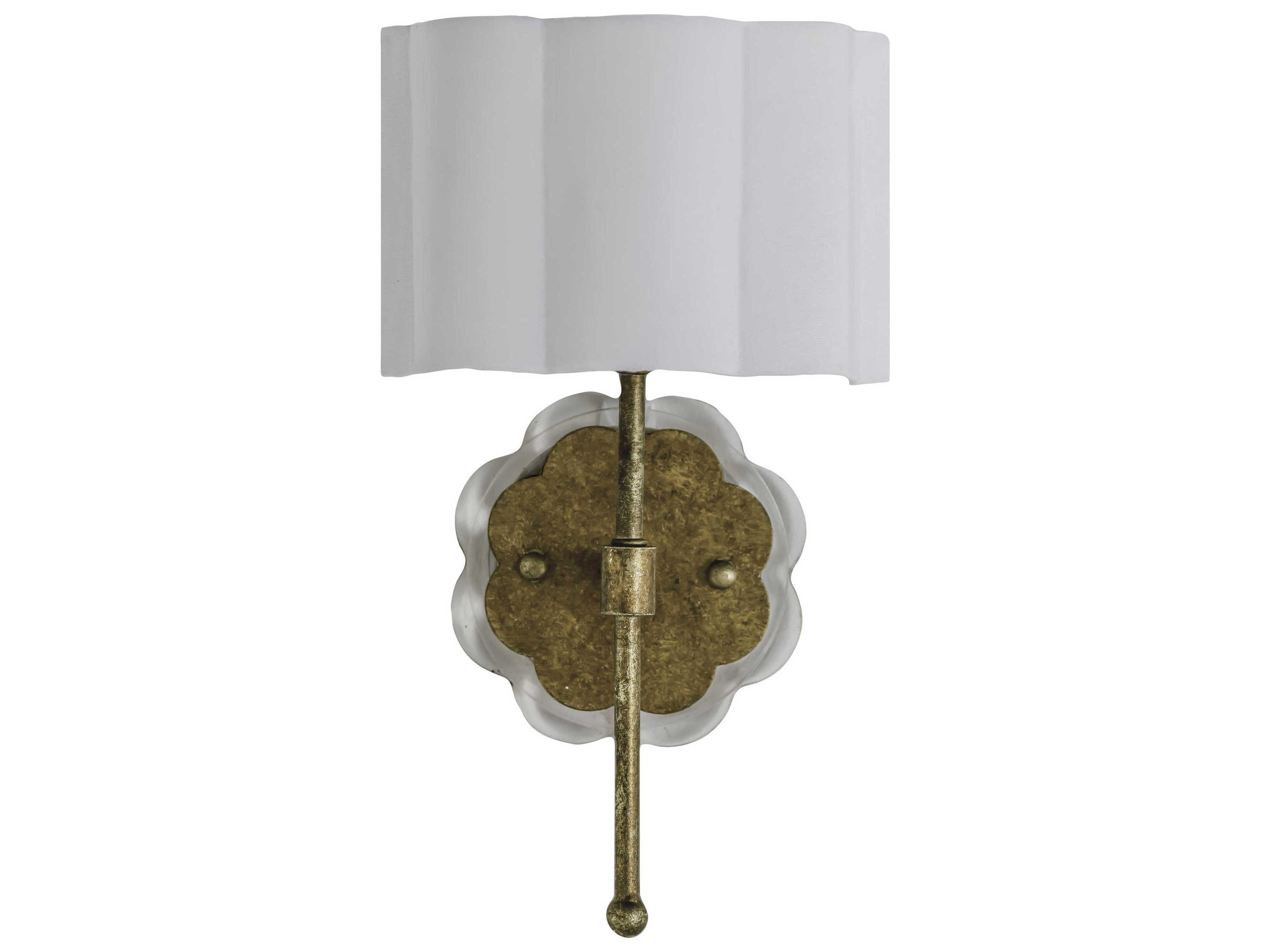 Shirley 1-Light Ashwell Gold With Acrylic Wall Sconce