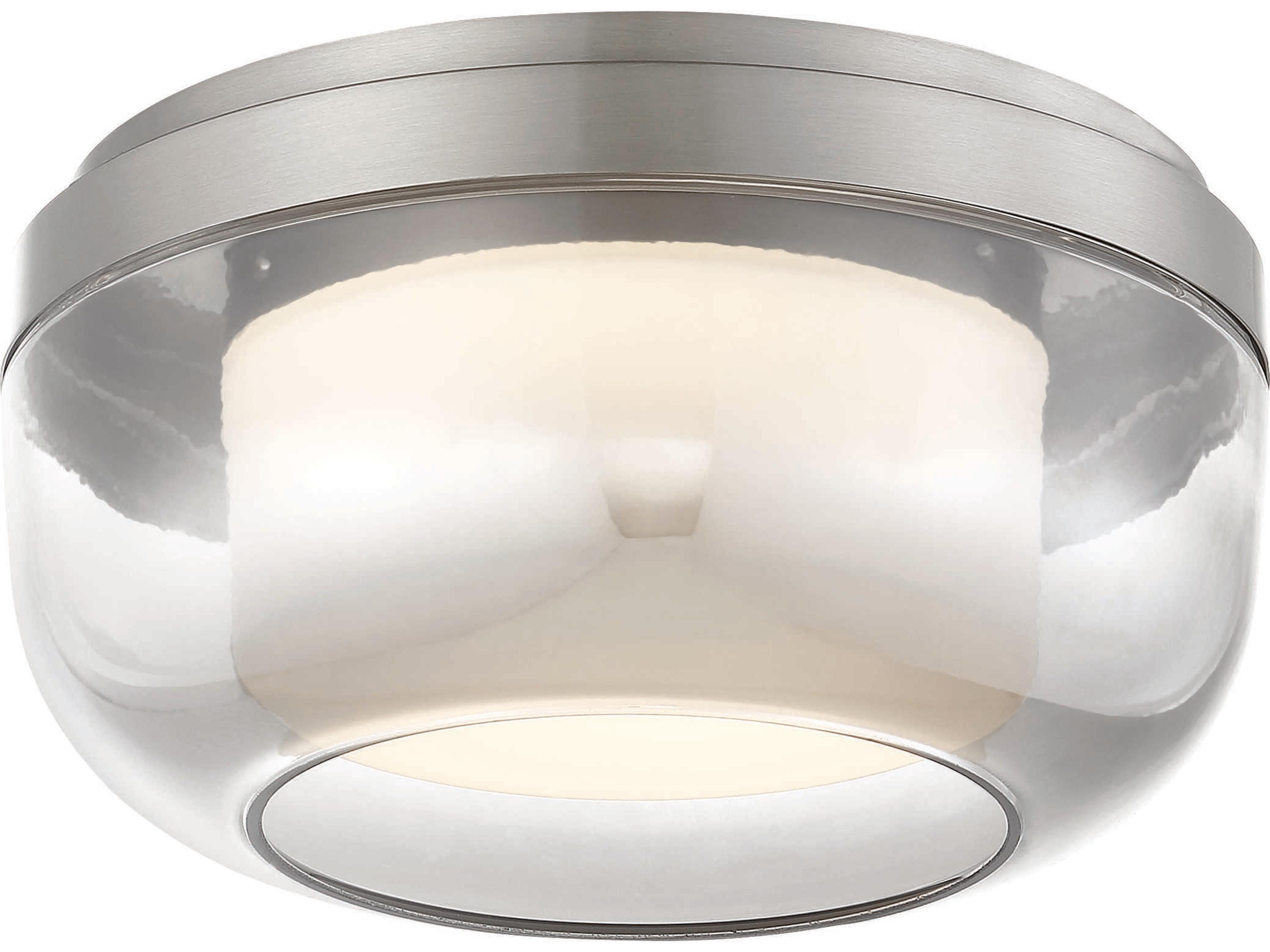 First Encounter LED Flush Mount Brushed Nickel Modern
