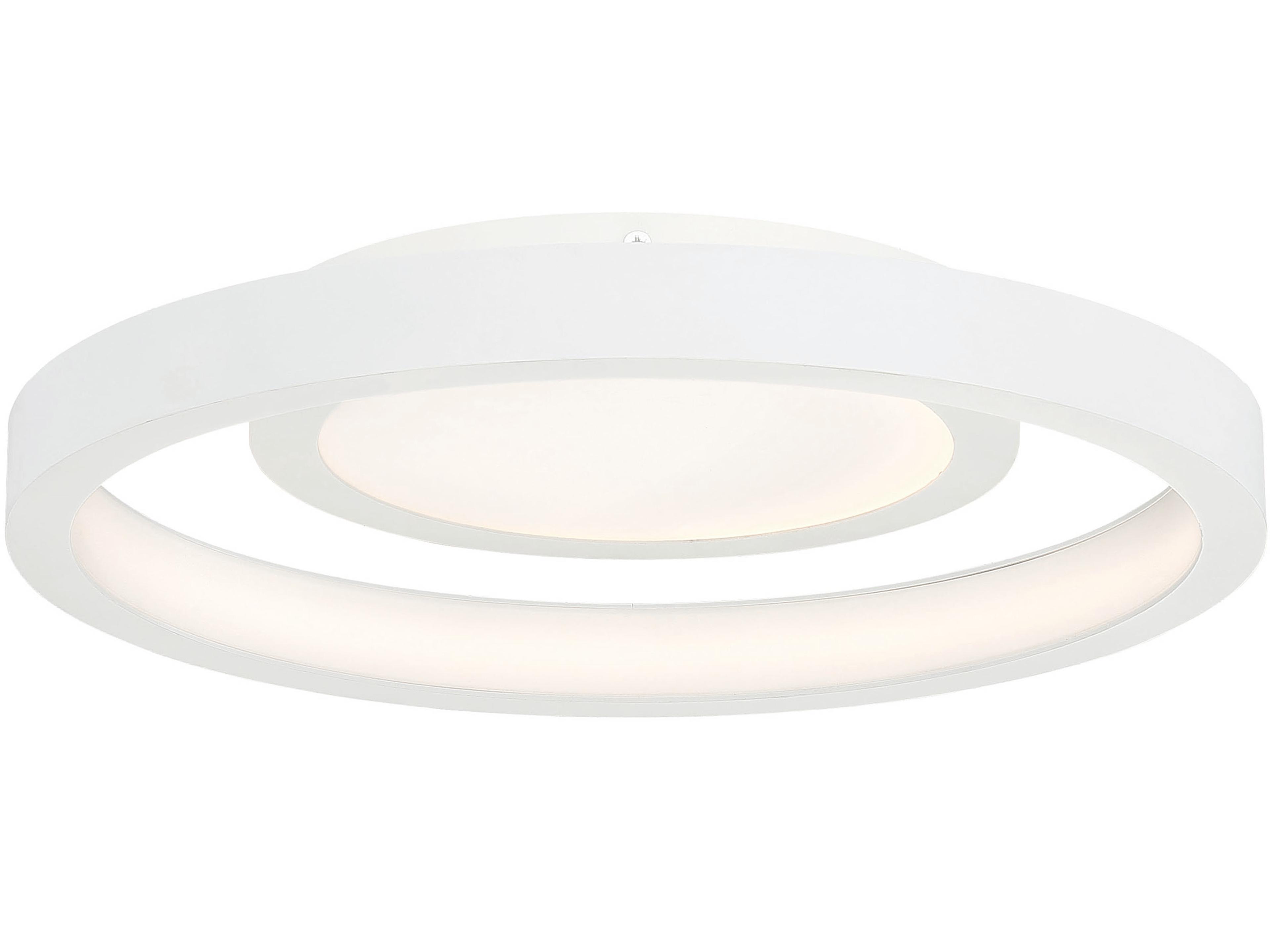 Knock Out LED Flush Mount in White
