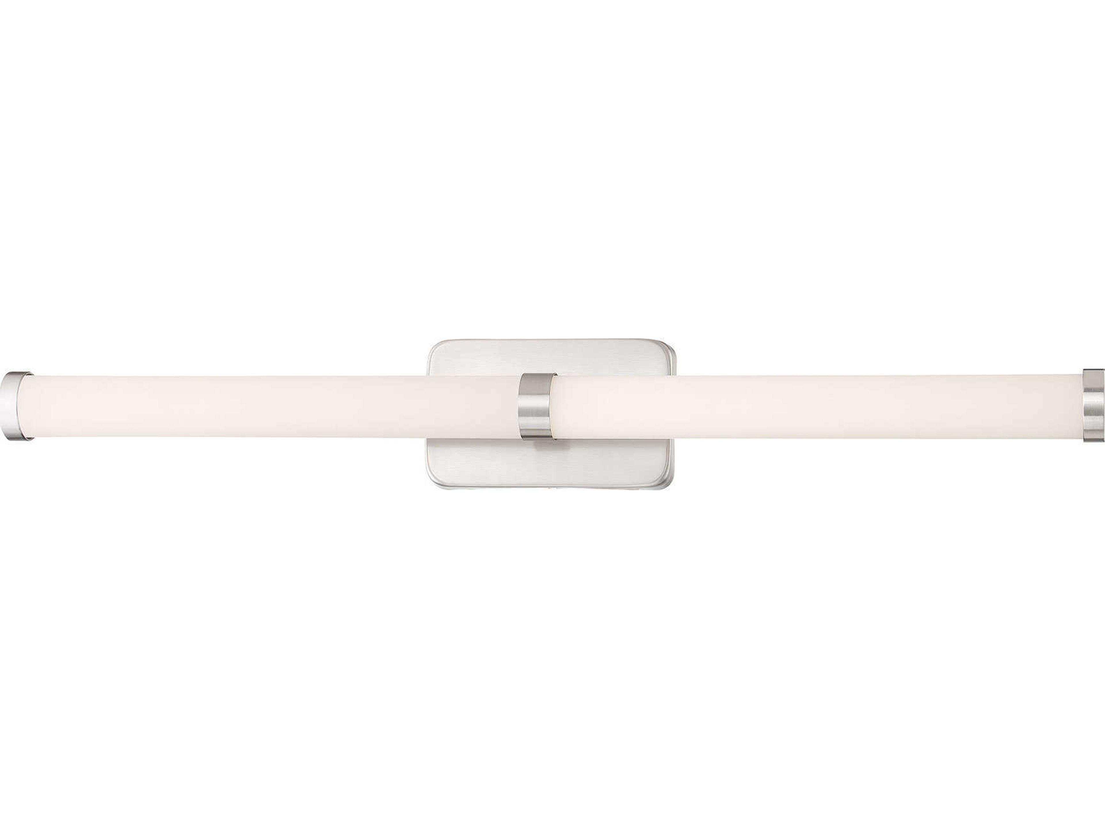 George Kovacs Loupe 1-Light Brushed Nickel Glass LED Vanity Light