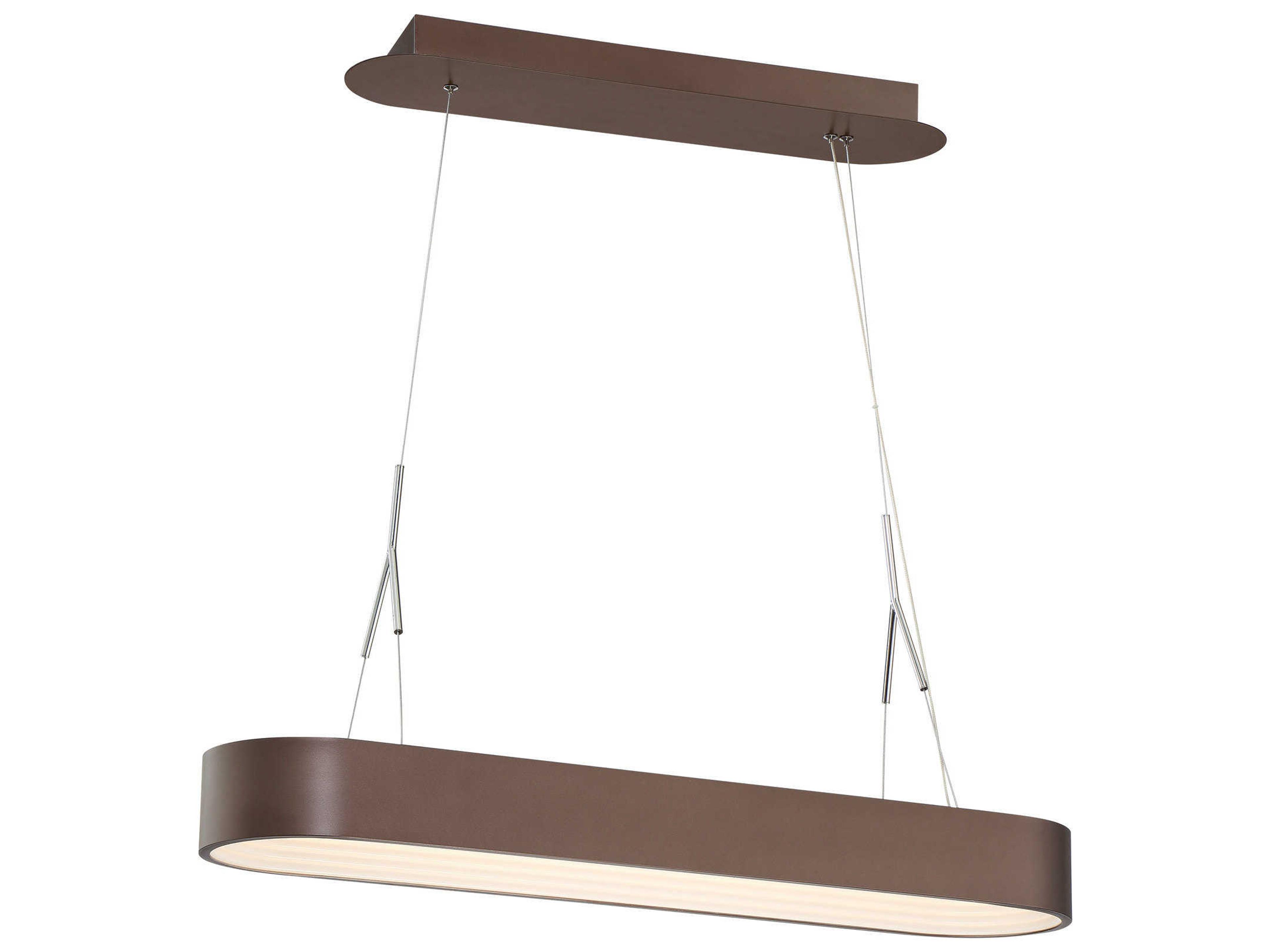 Step Up Linear LED Pendant Bronze