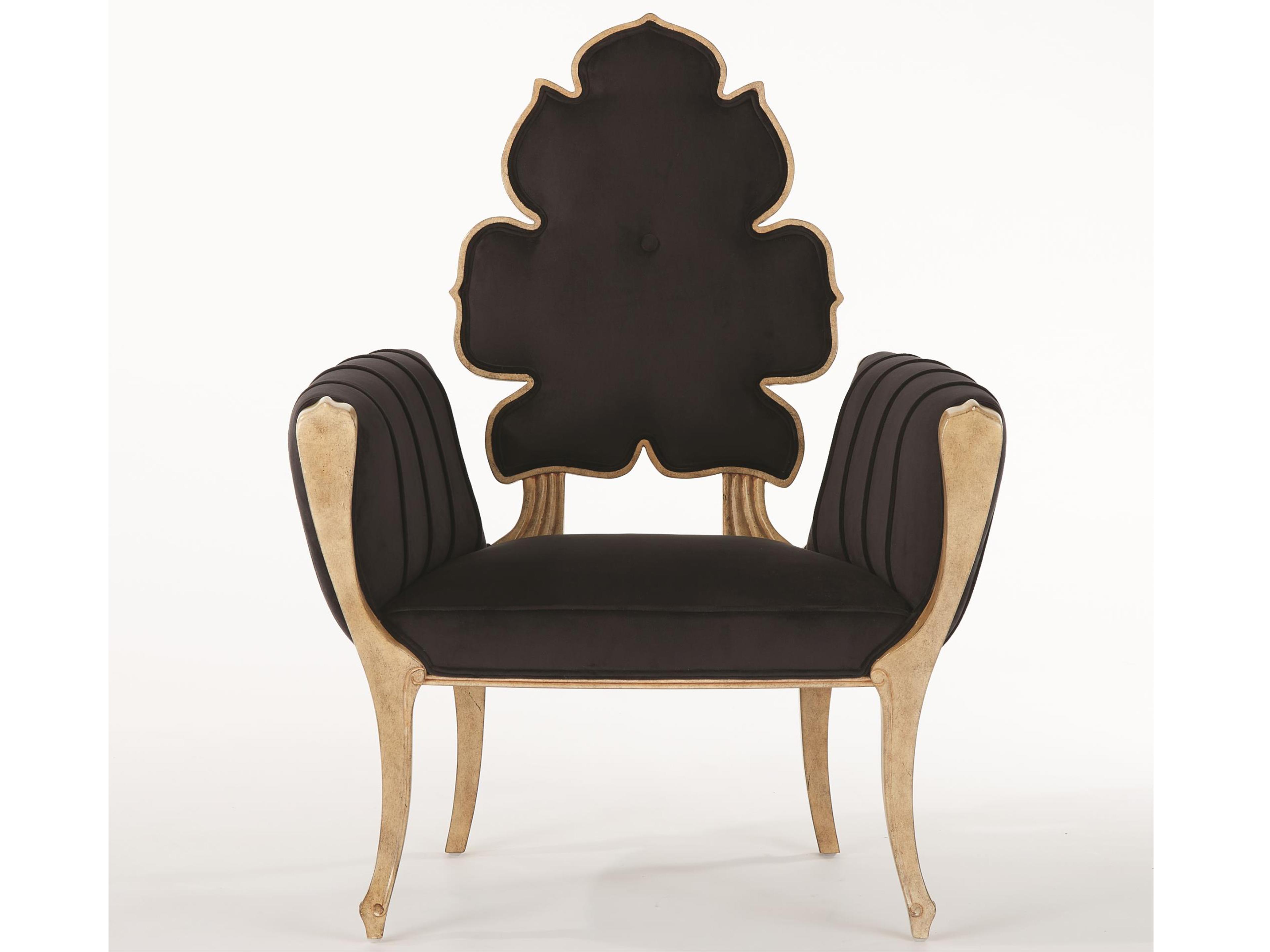 Black Fabric Accent Chair