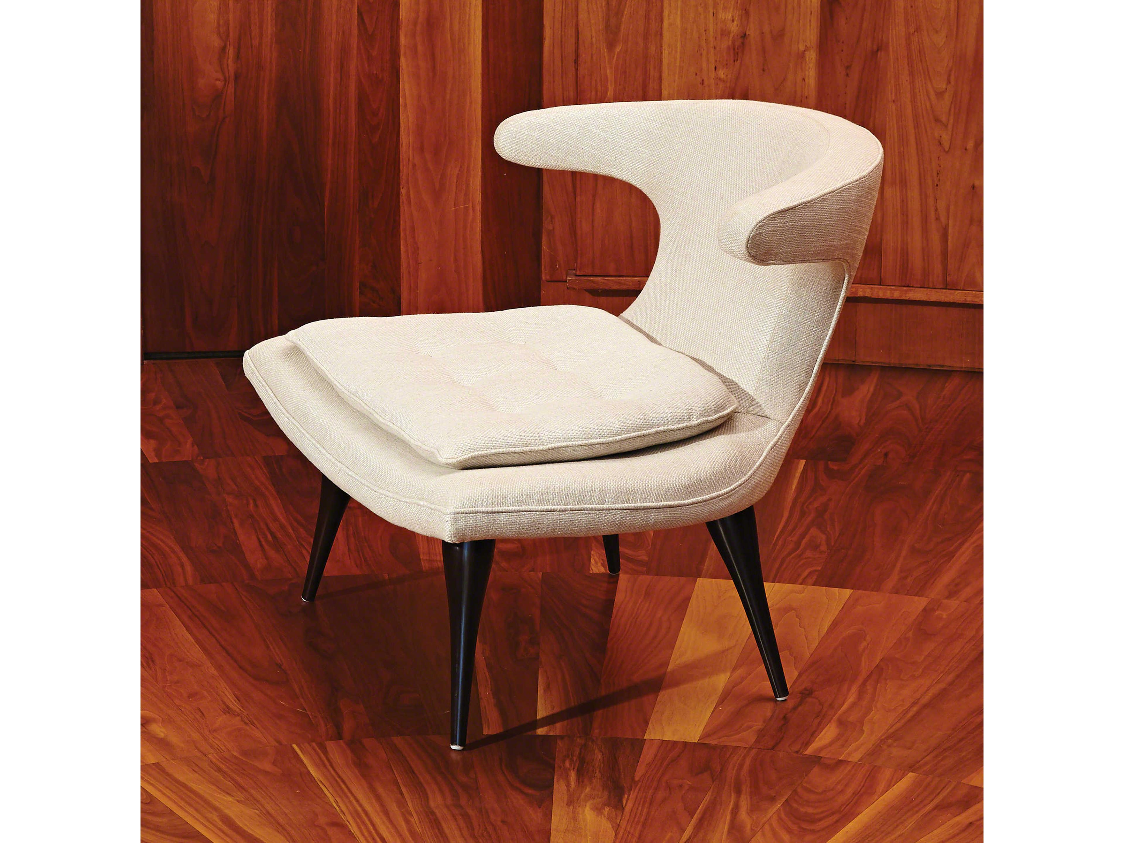 Anvil Beige Fabric Accent Chair