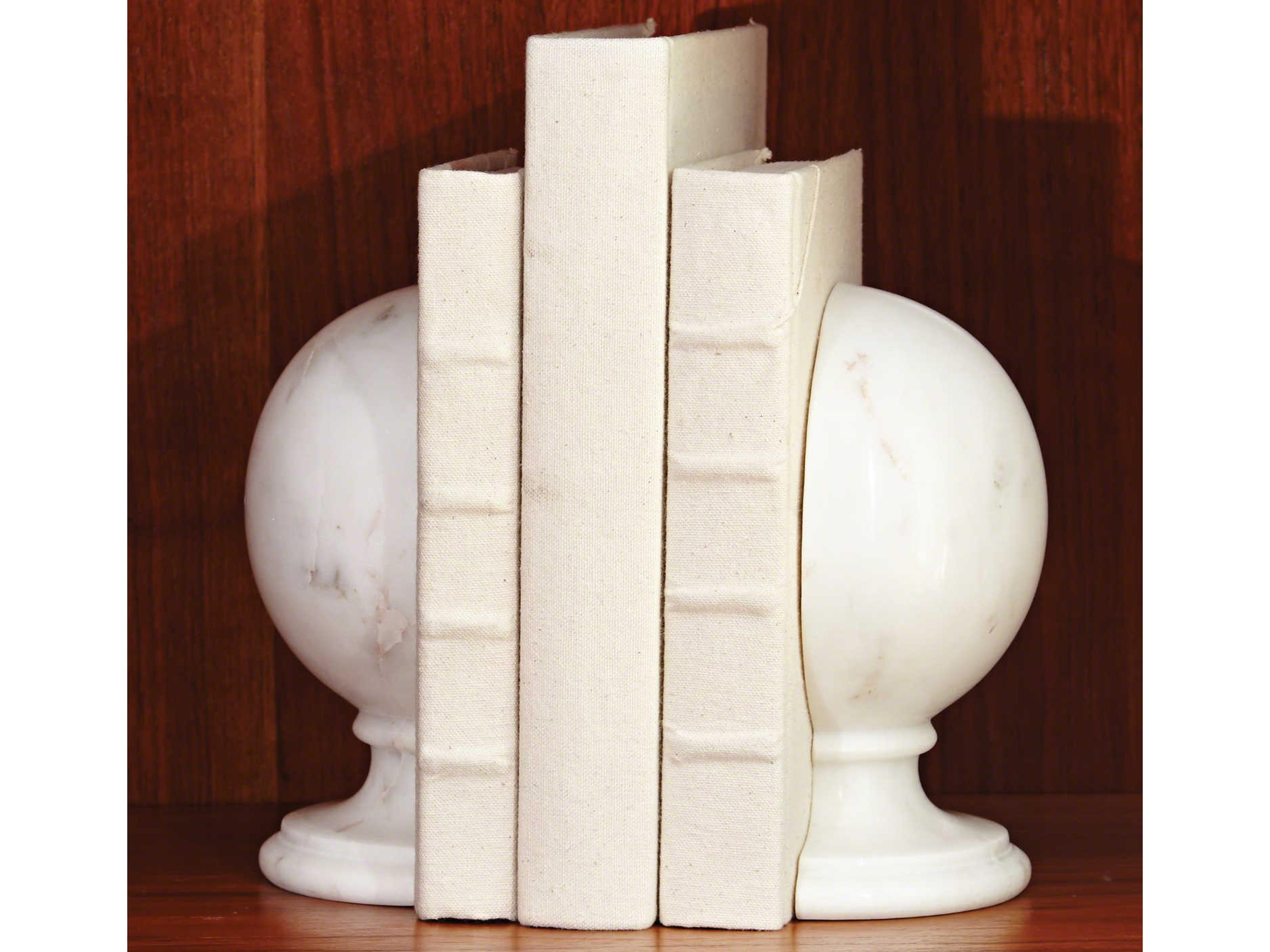 Global Views Marble Sphere Bookends