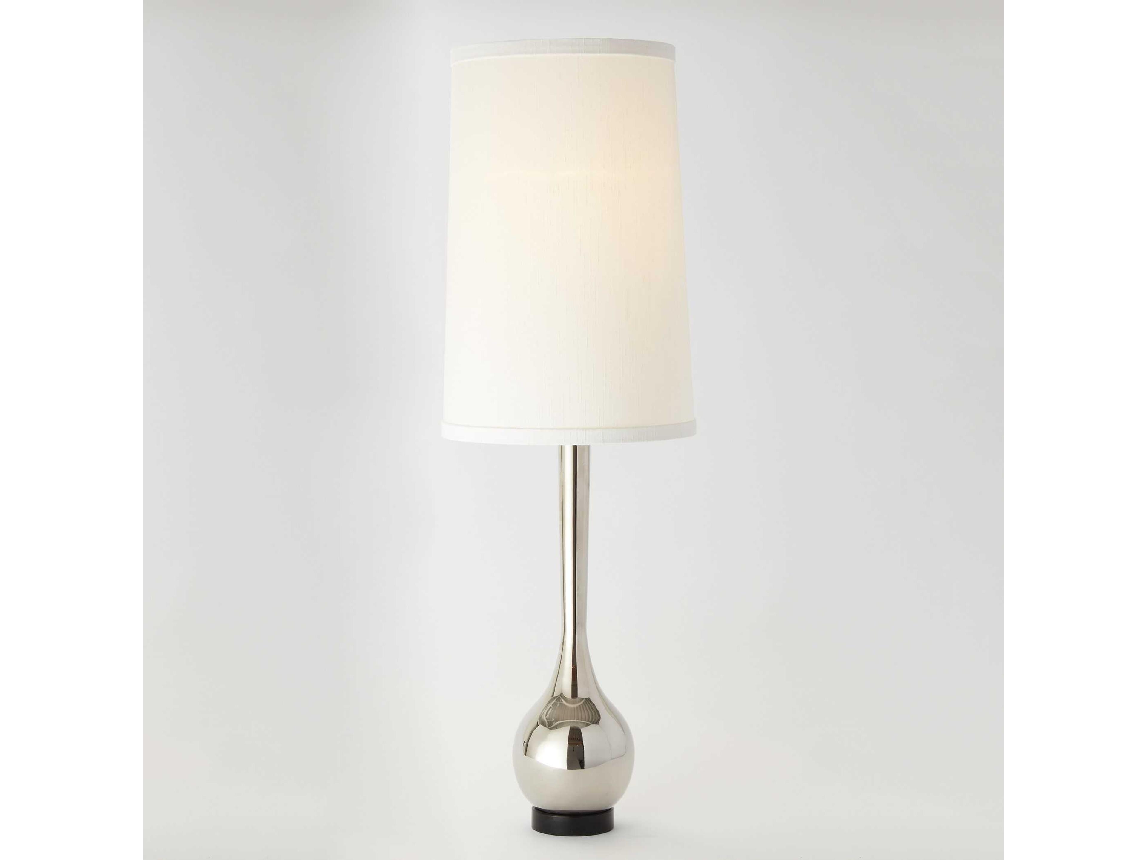 Bulb Vase Nickel Buffet Lamp
