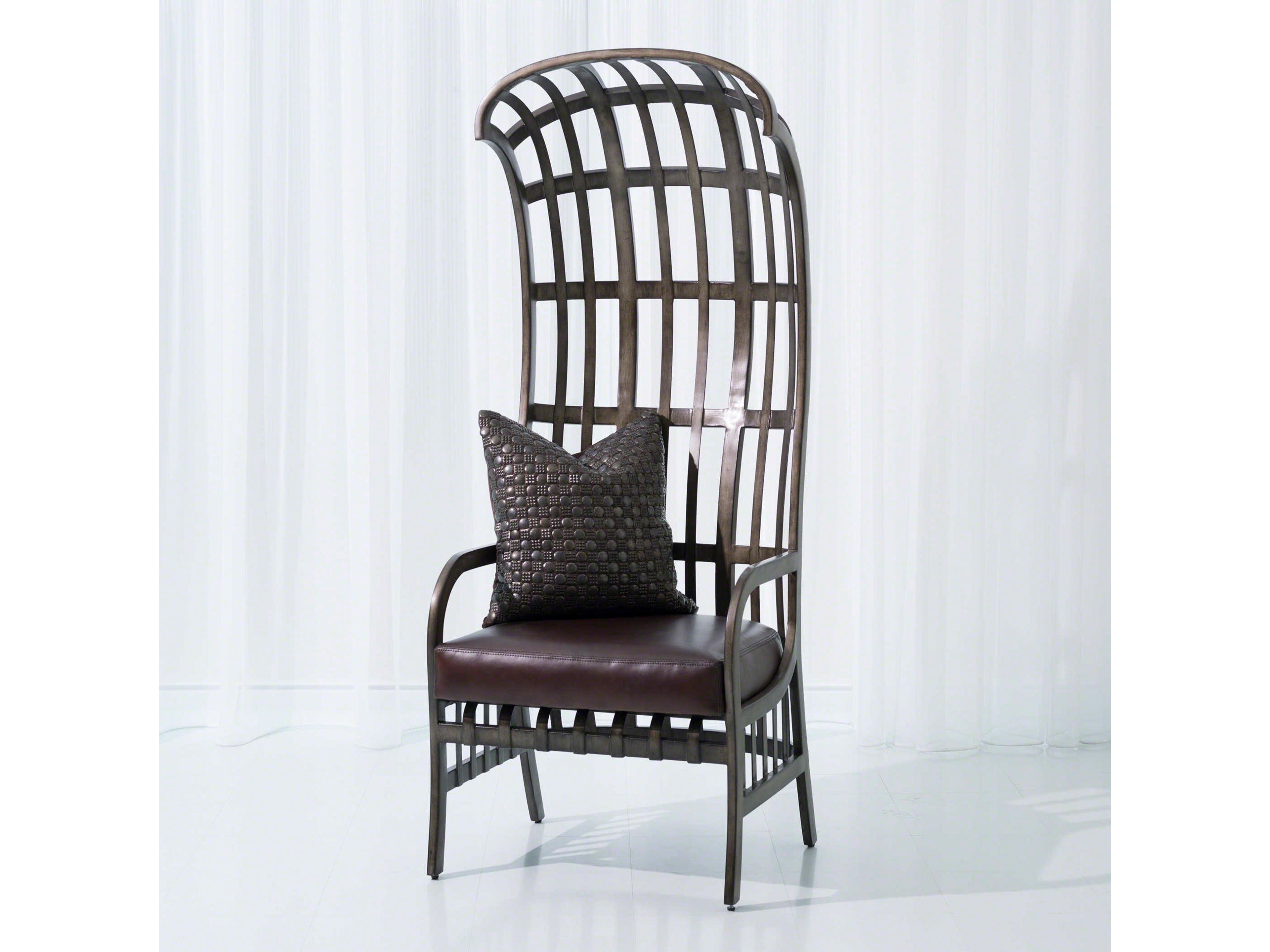 Cascade Brown Leather Accent Chair