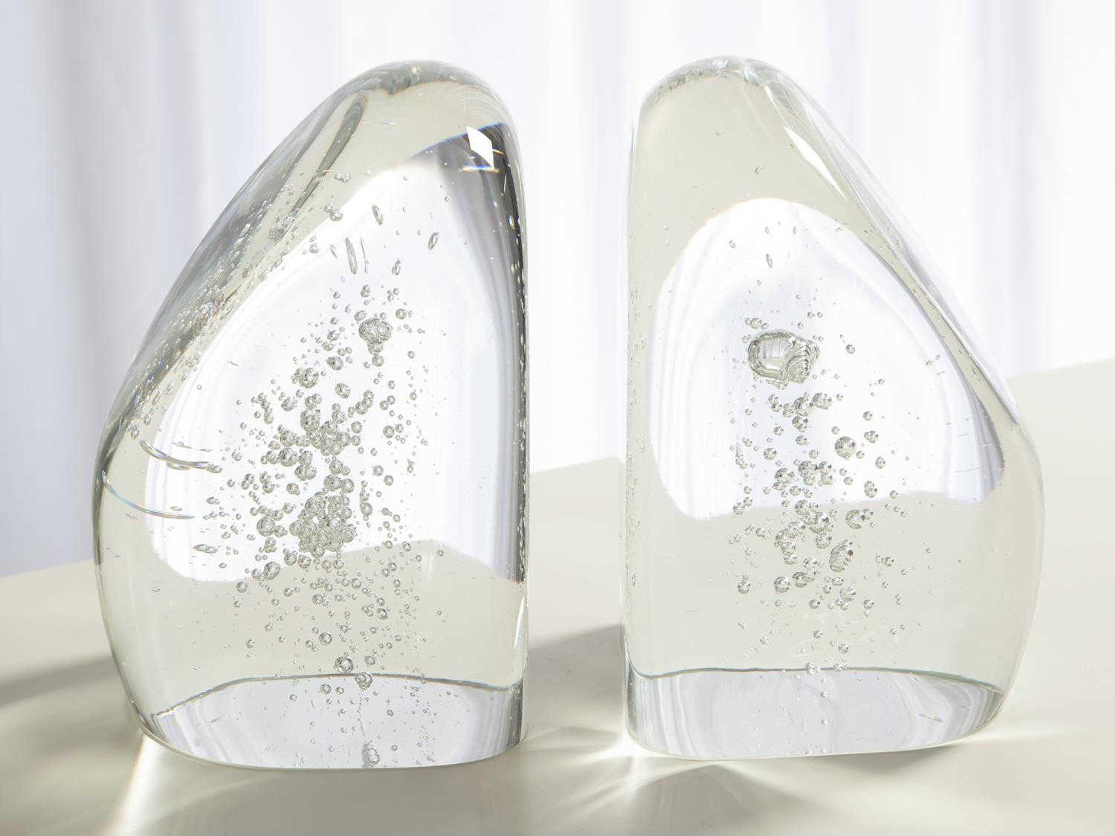 Chunk Clear With Bubbles Bookends