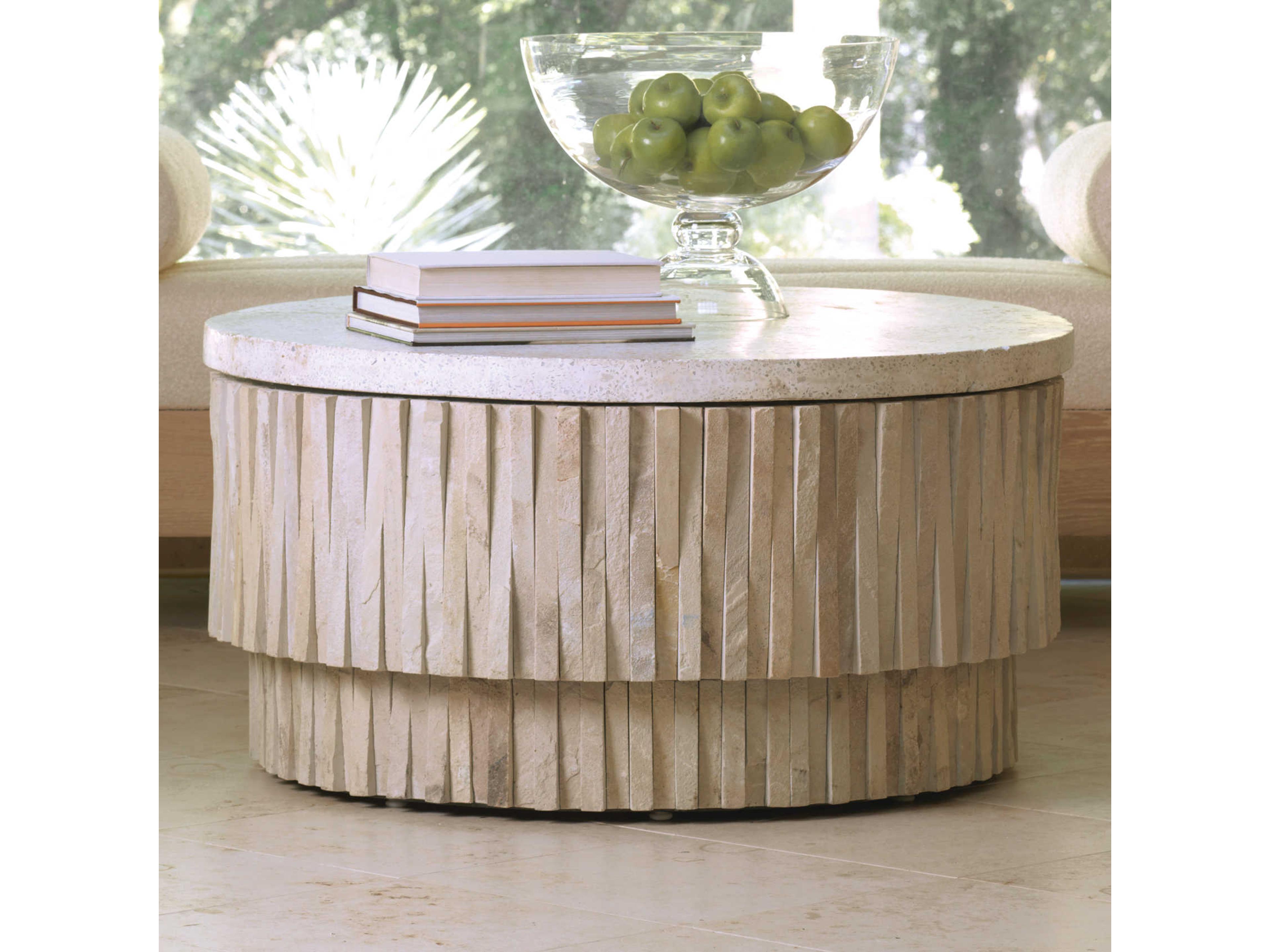 Round Stone Coffee Table