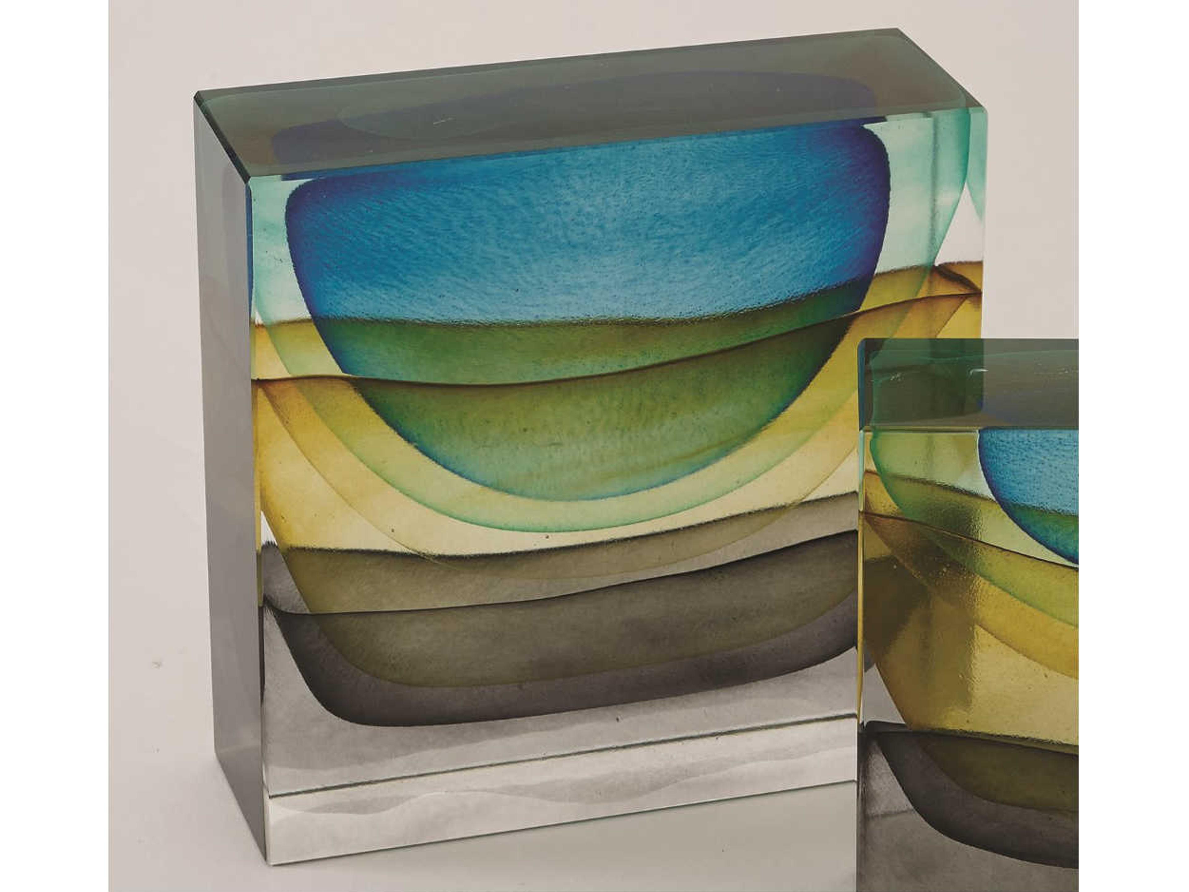 Global Views Crown Block Storm Large Decorative Accent