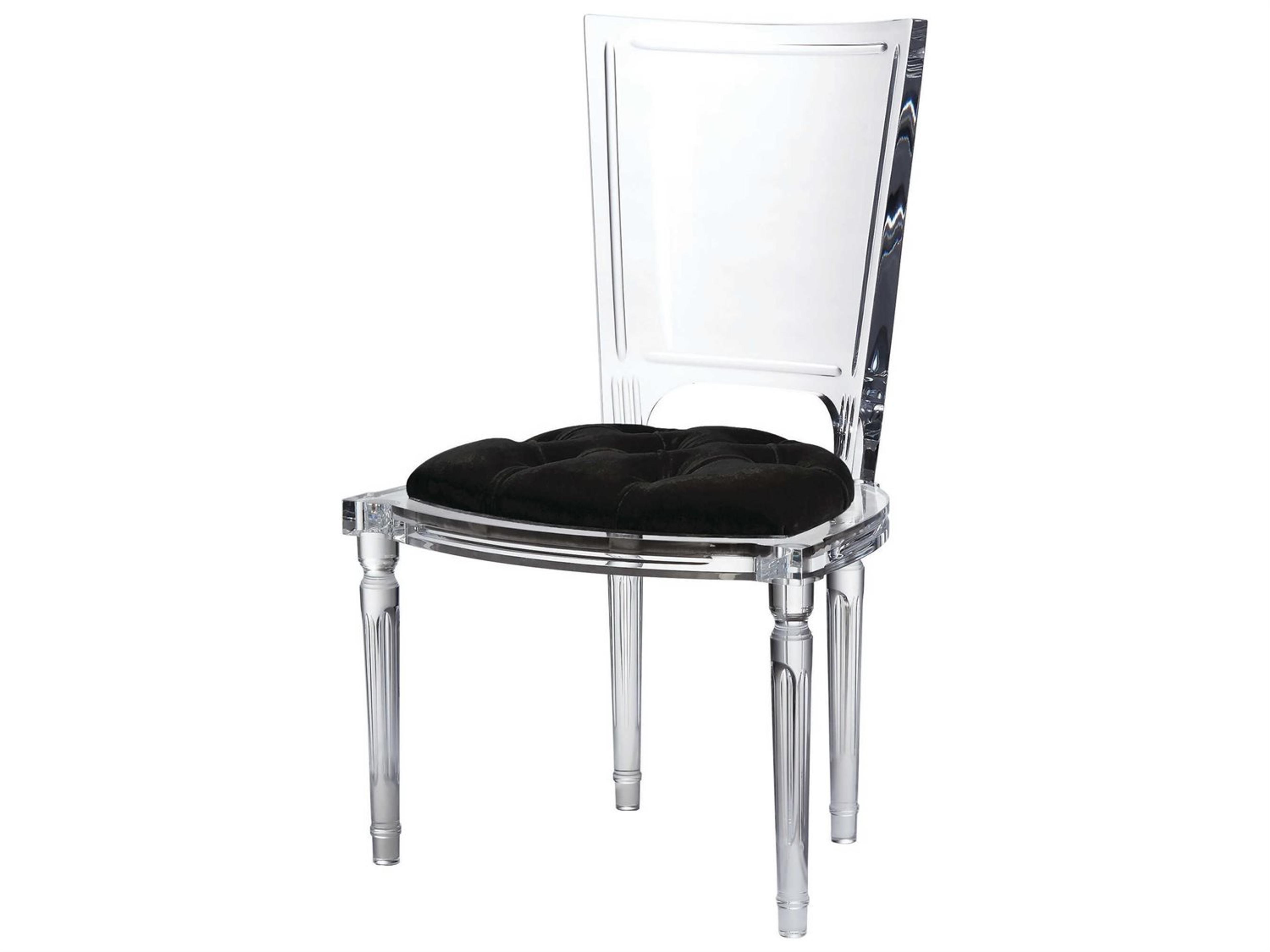 Black Upholstered Side Dining Chair
