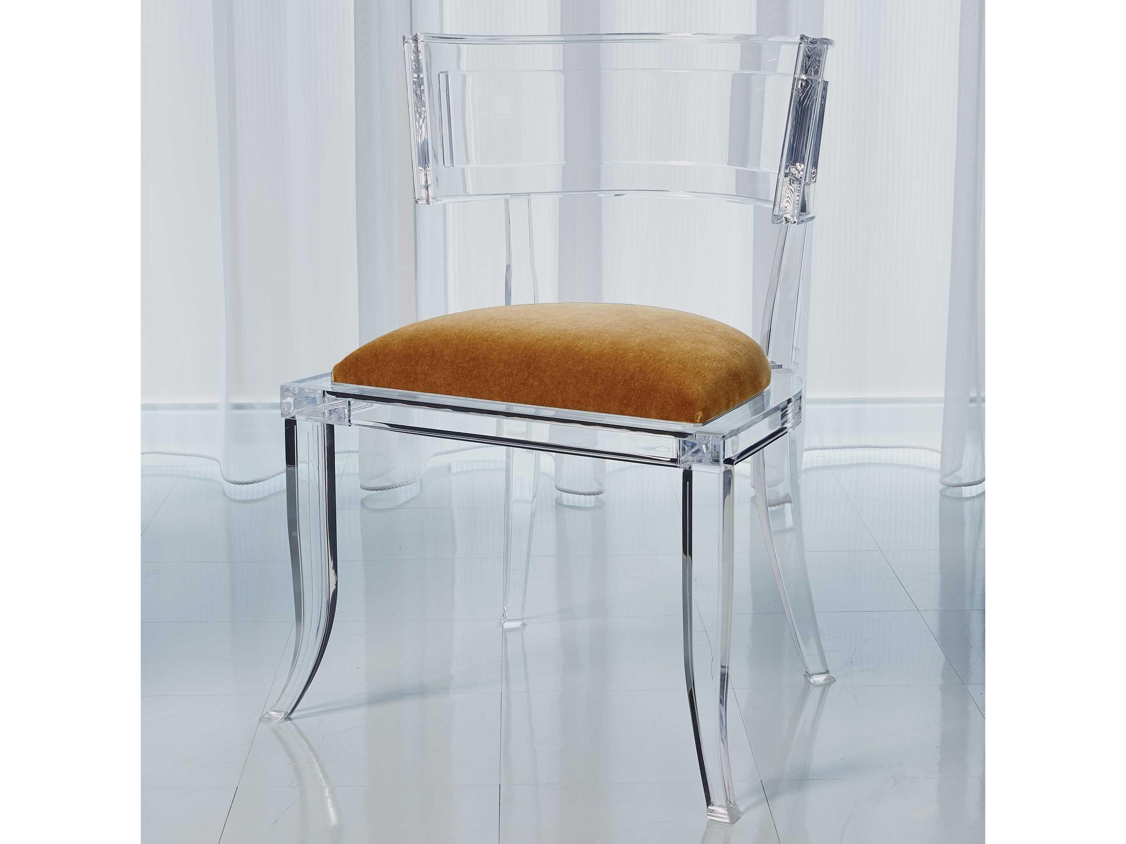 Brown Upholstered Side Dining Chair