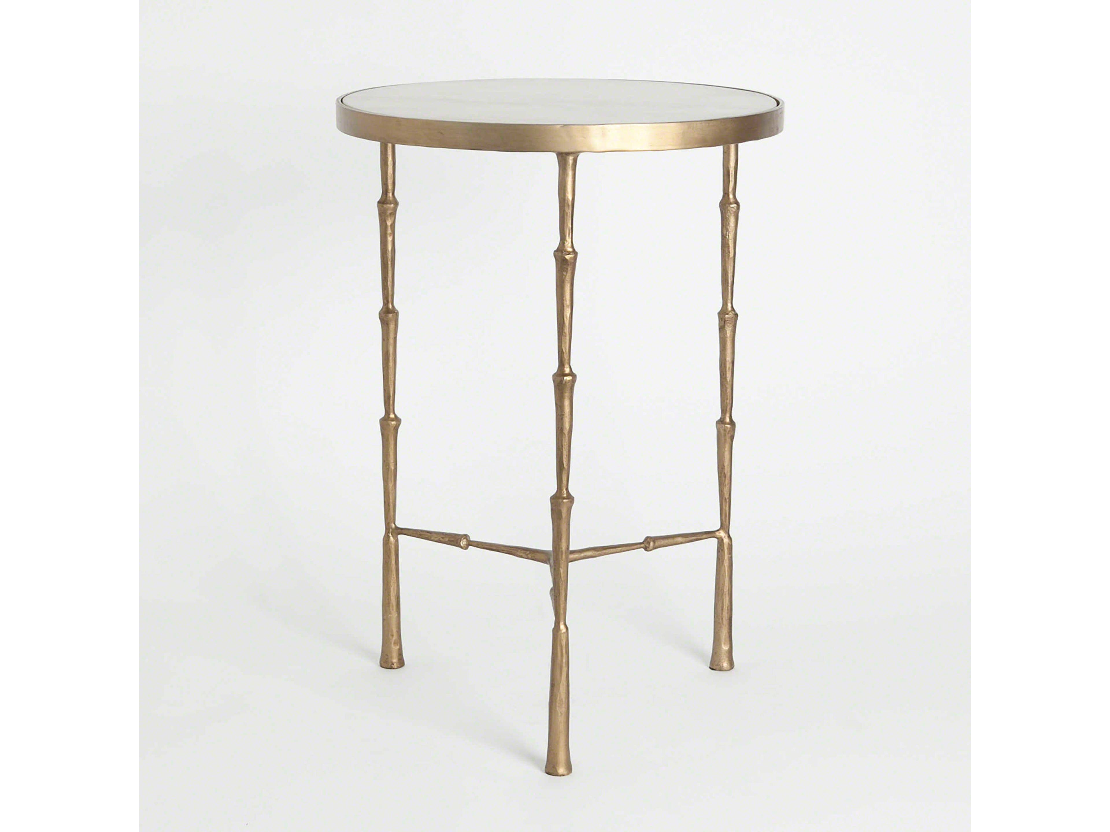 Round Marble End Table