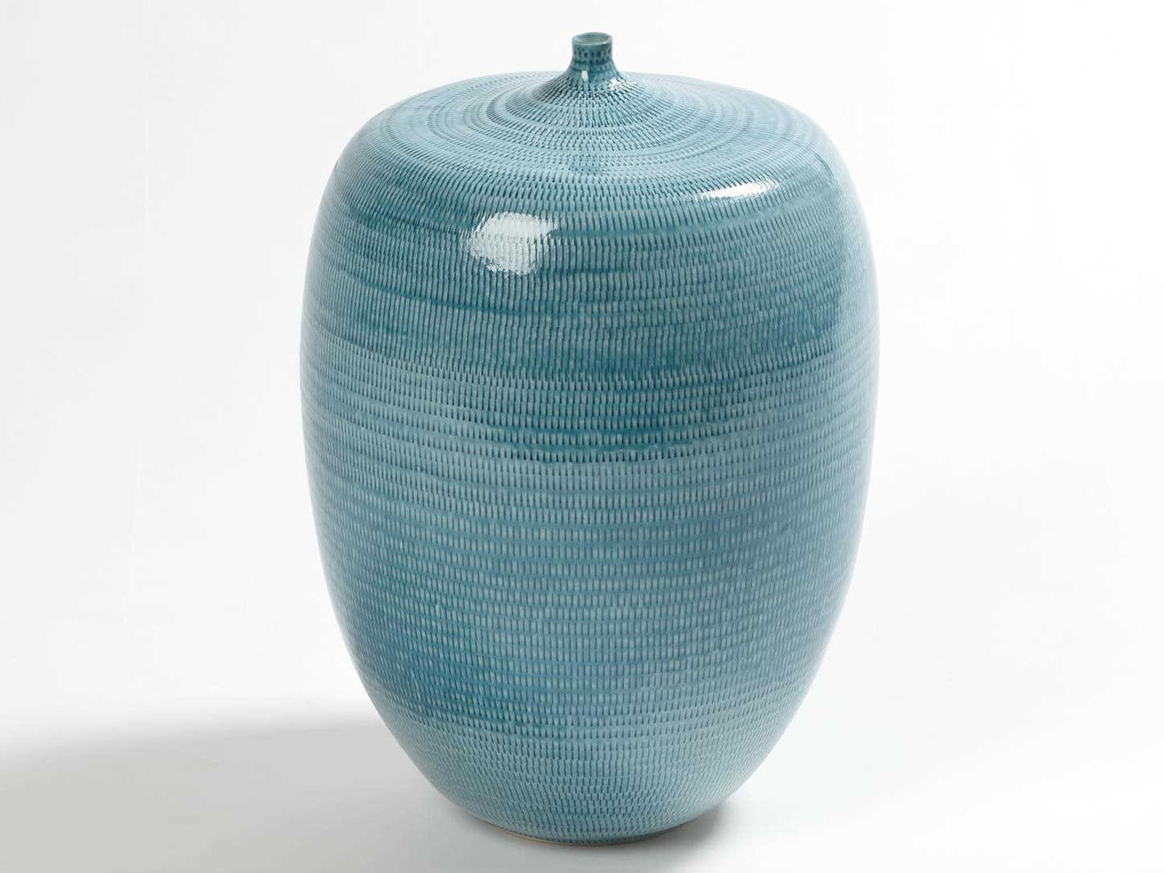 Fat Bottle Sea Blue Medium Urn