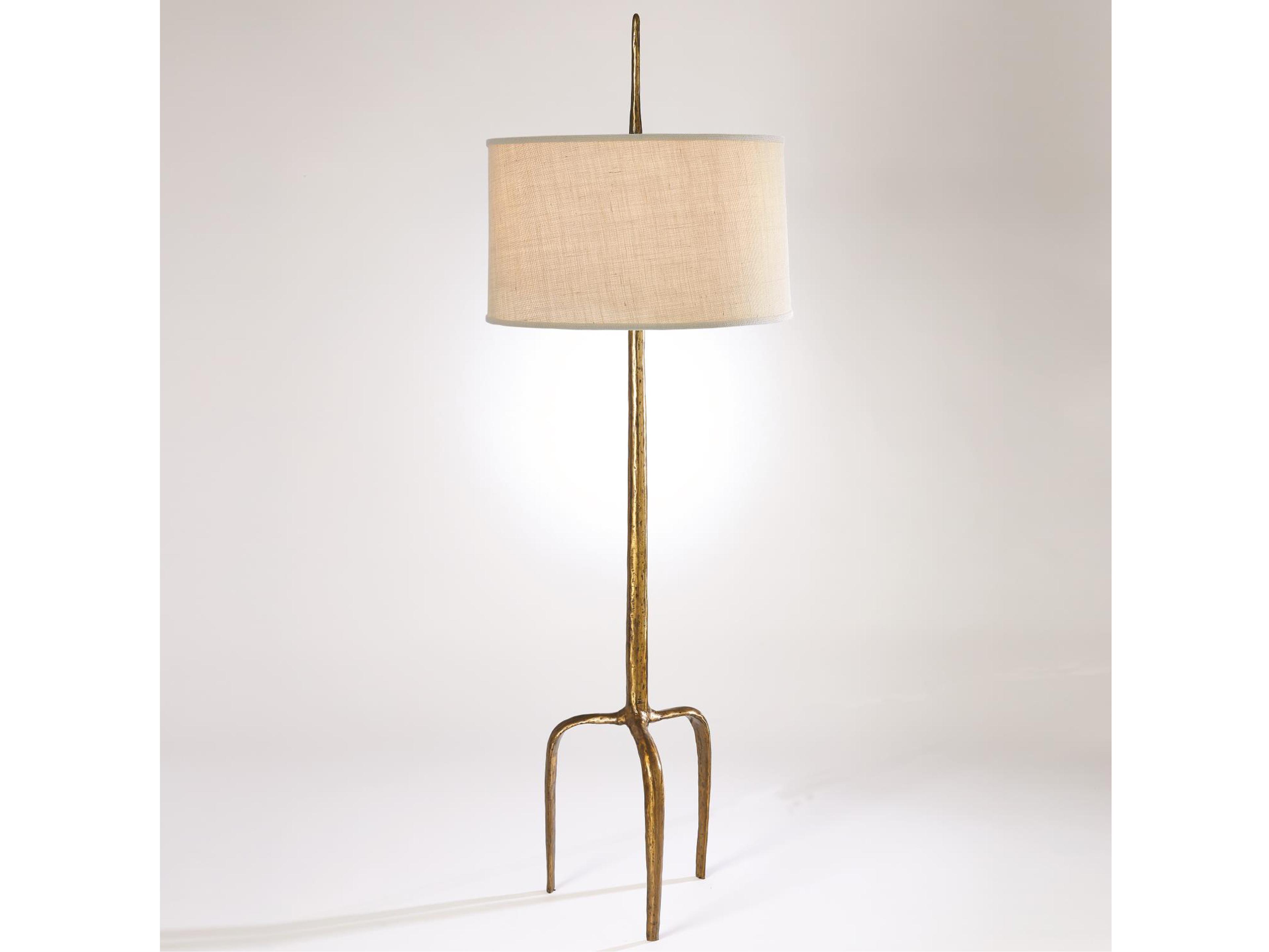 Gold Leaf Floor Lamp