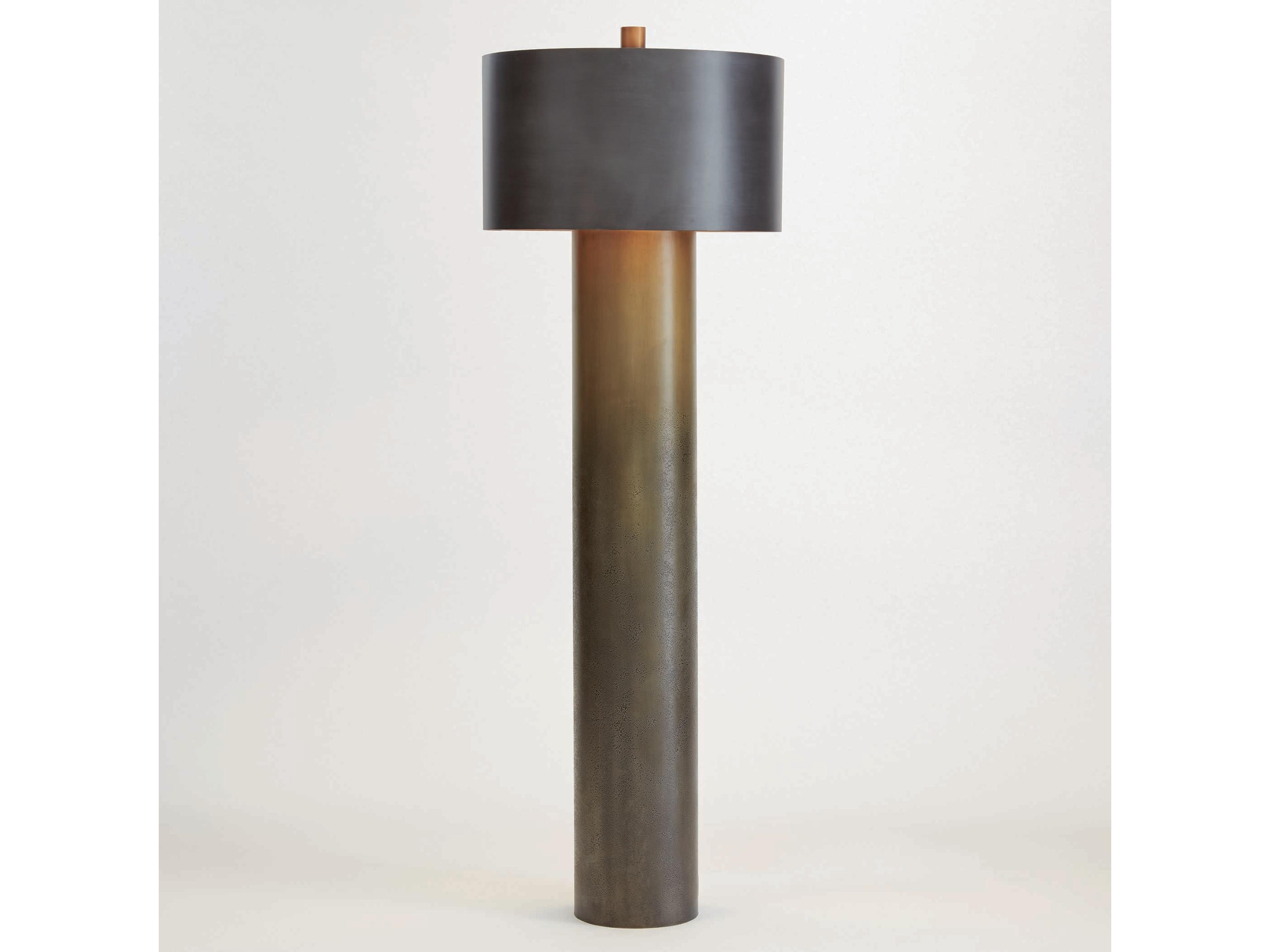 Ombre Brass Floor Lamp
