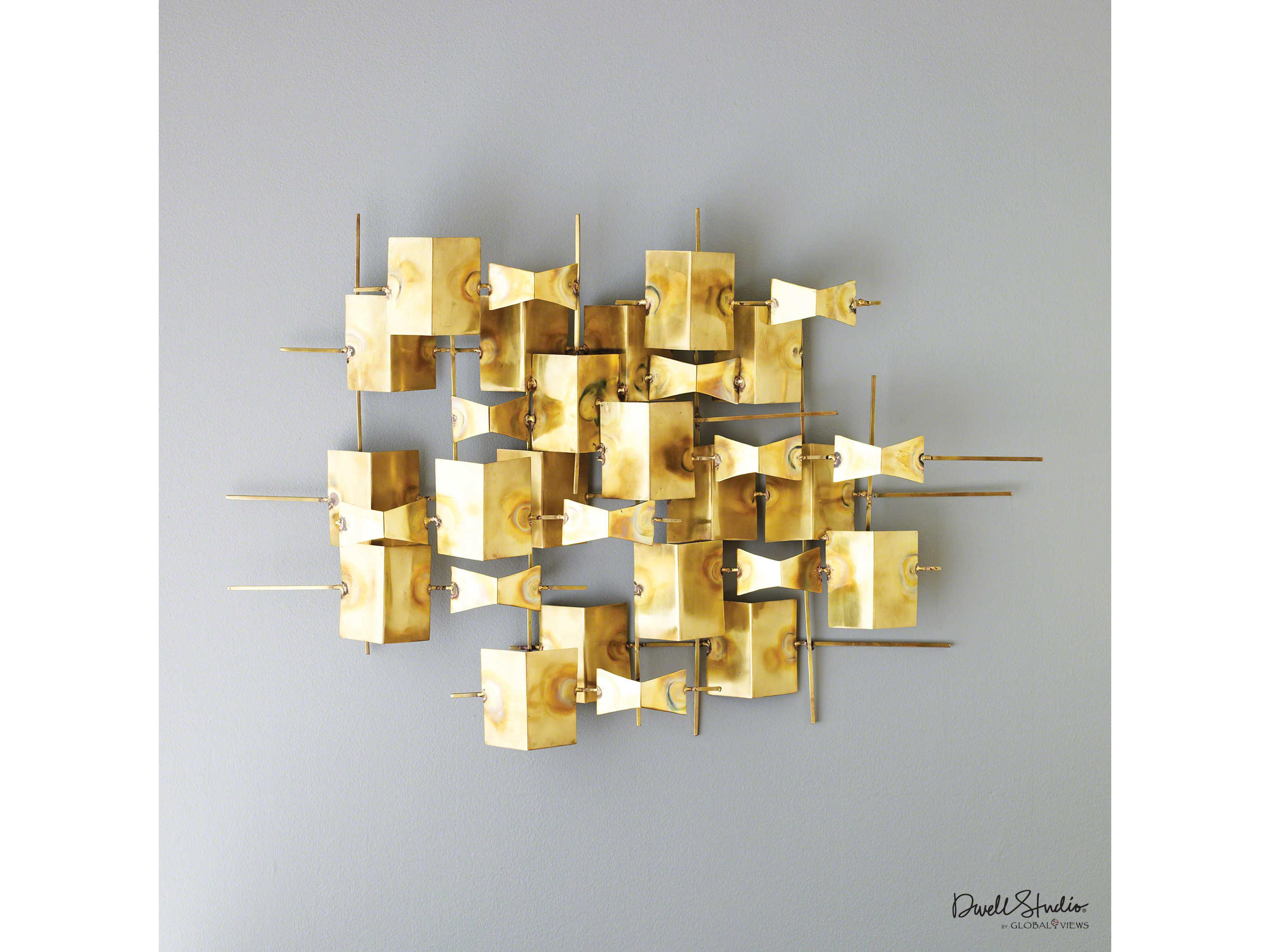 Folded Brass Wall Decor