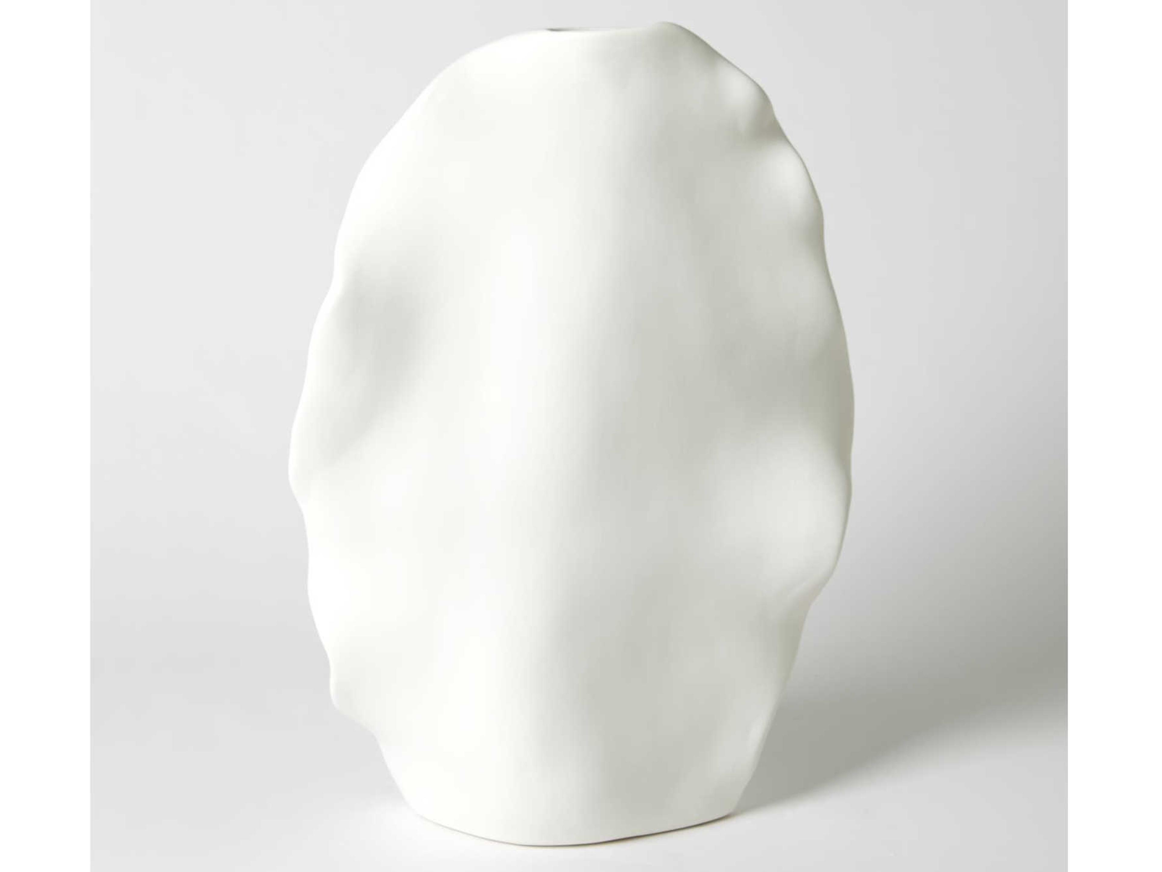 Global Views Kelp Matte White Tall Vase