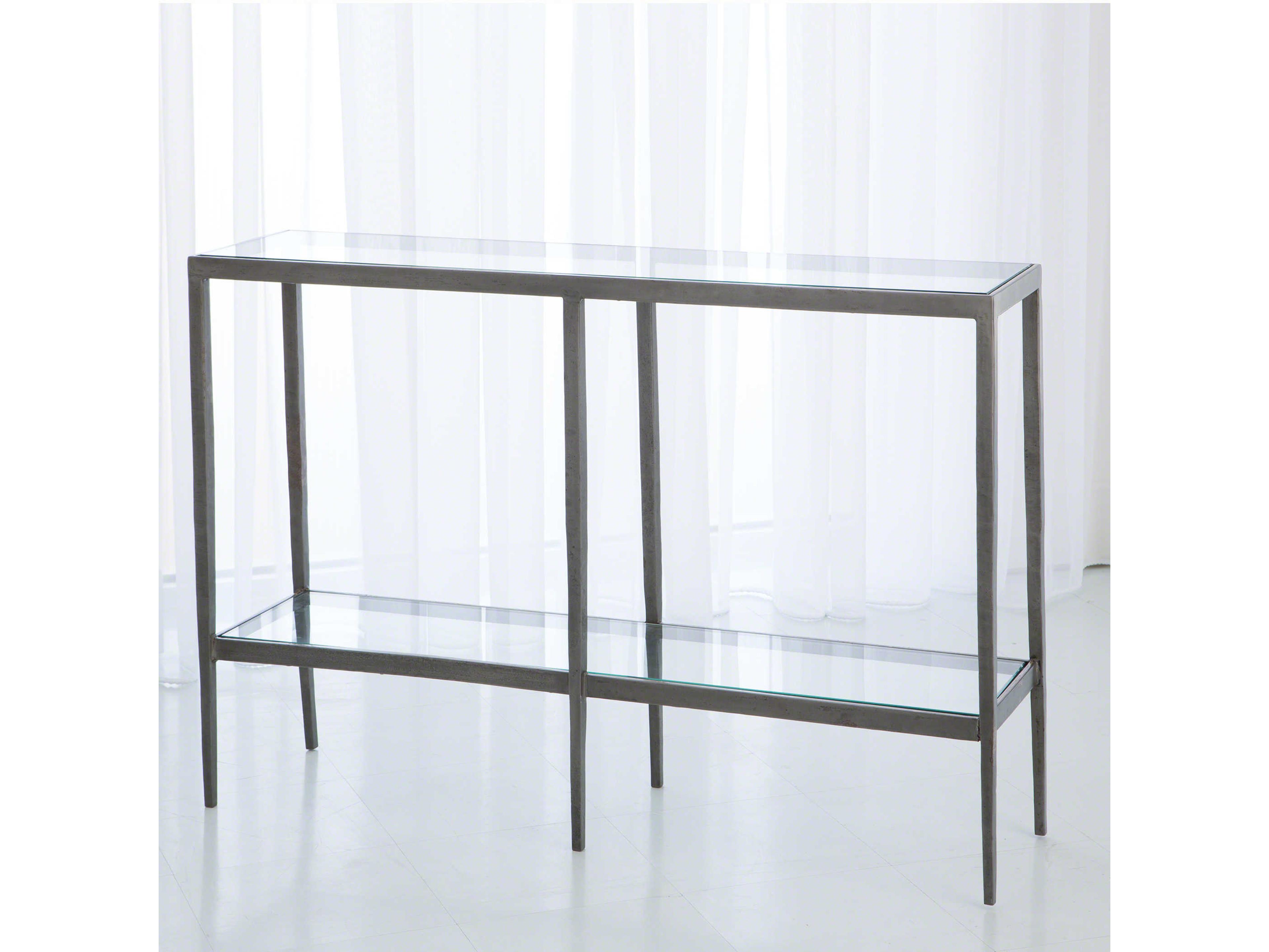 Laforge Rectangular Glass Console Table
