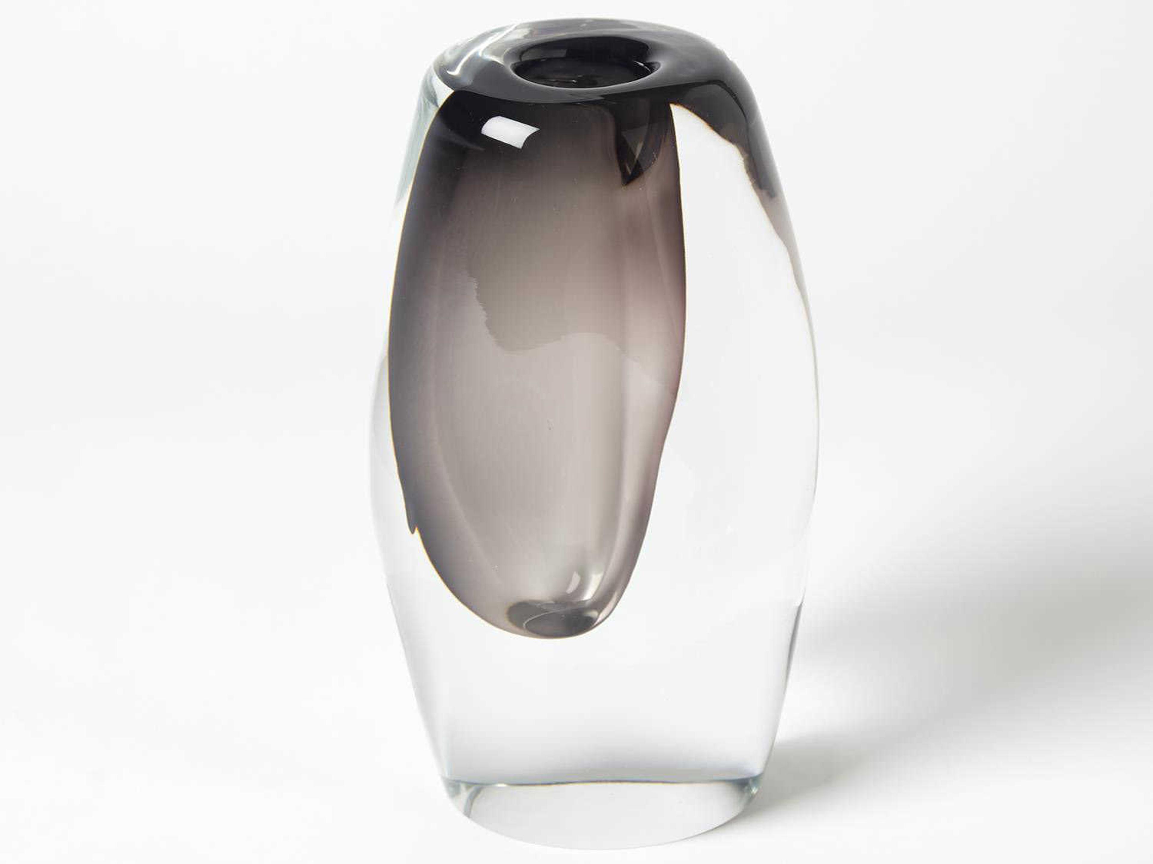 Off Set Grey Small Vase