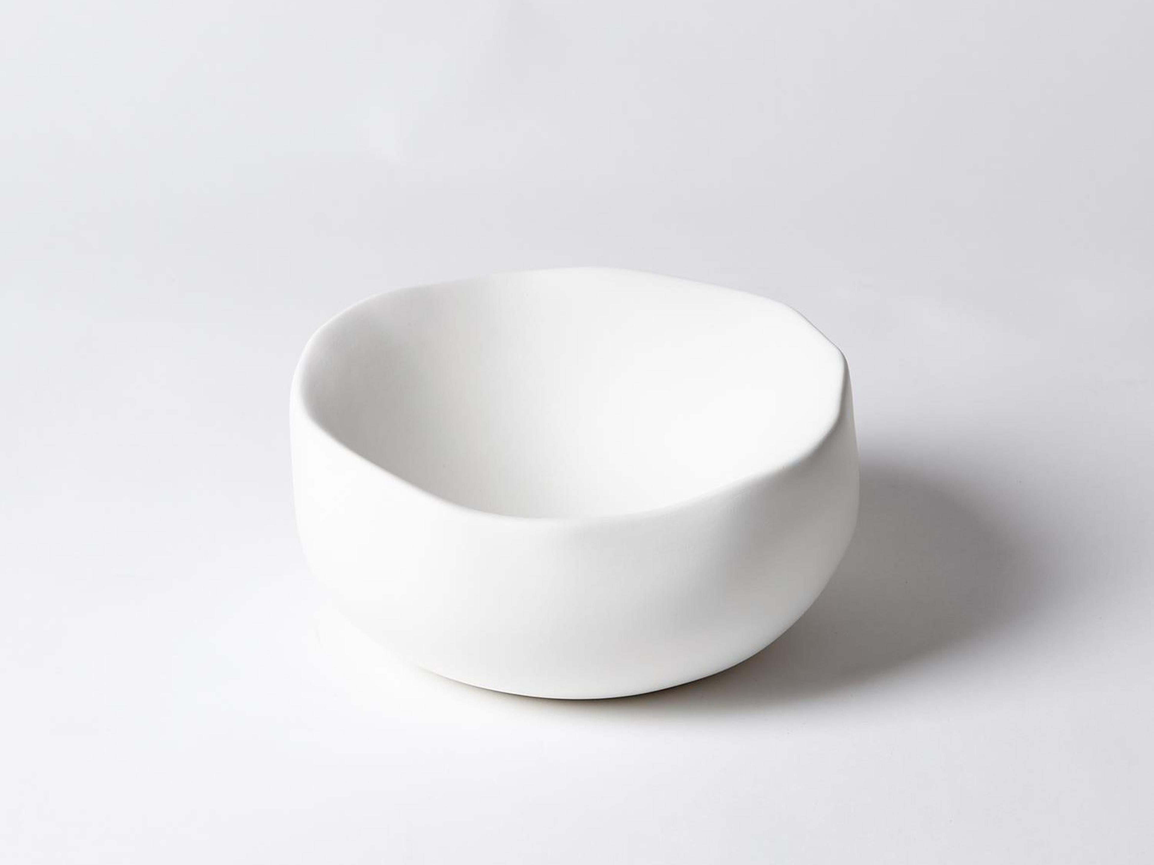 Organic Matte White Small Decorative Bowl