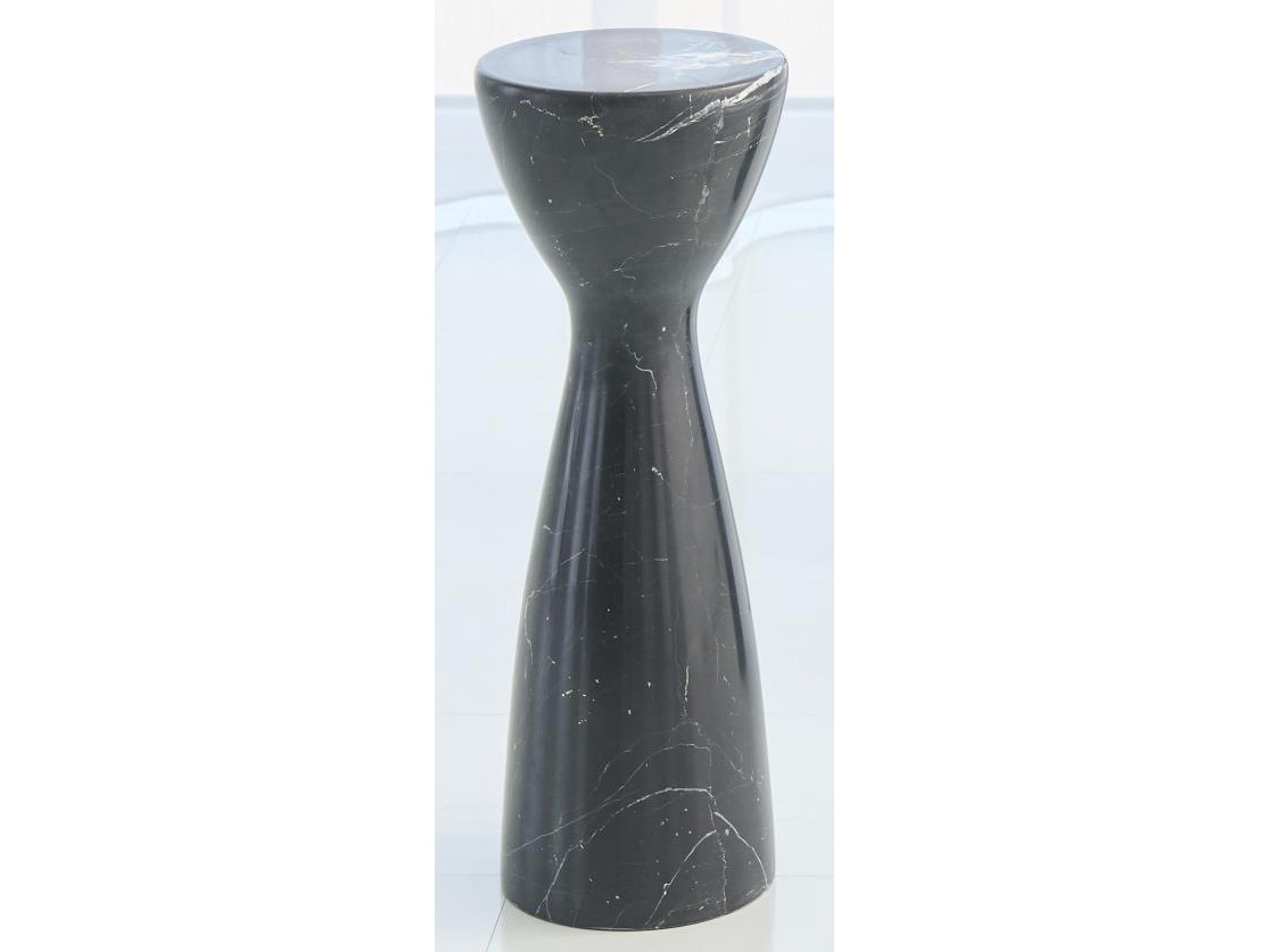 8" Round Marble End Table