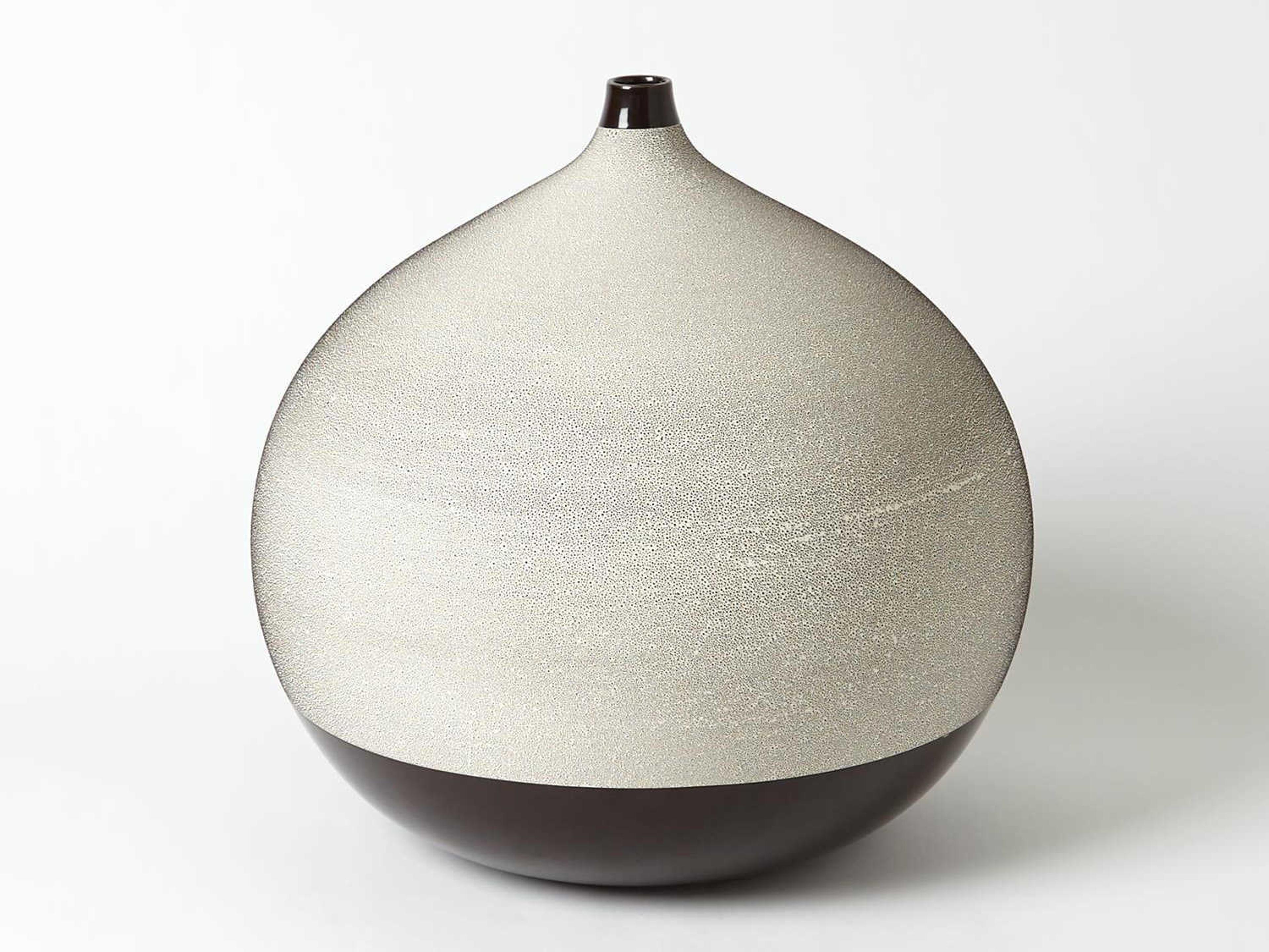 Pixelated Black / Brown Large Vase