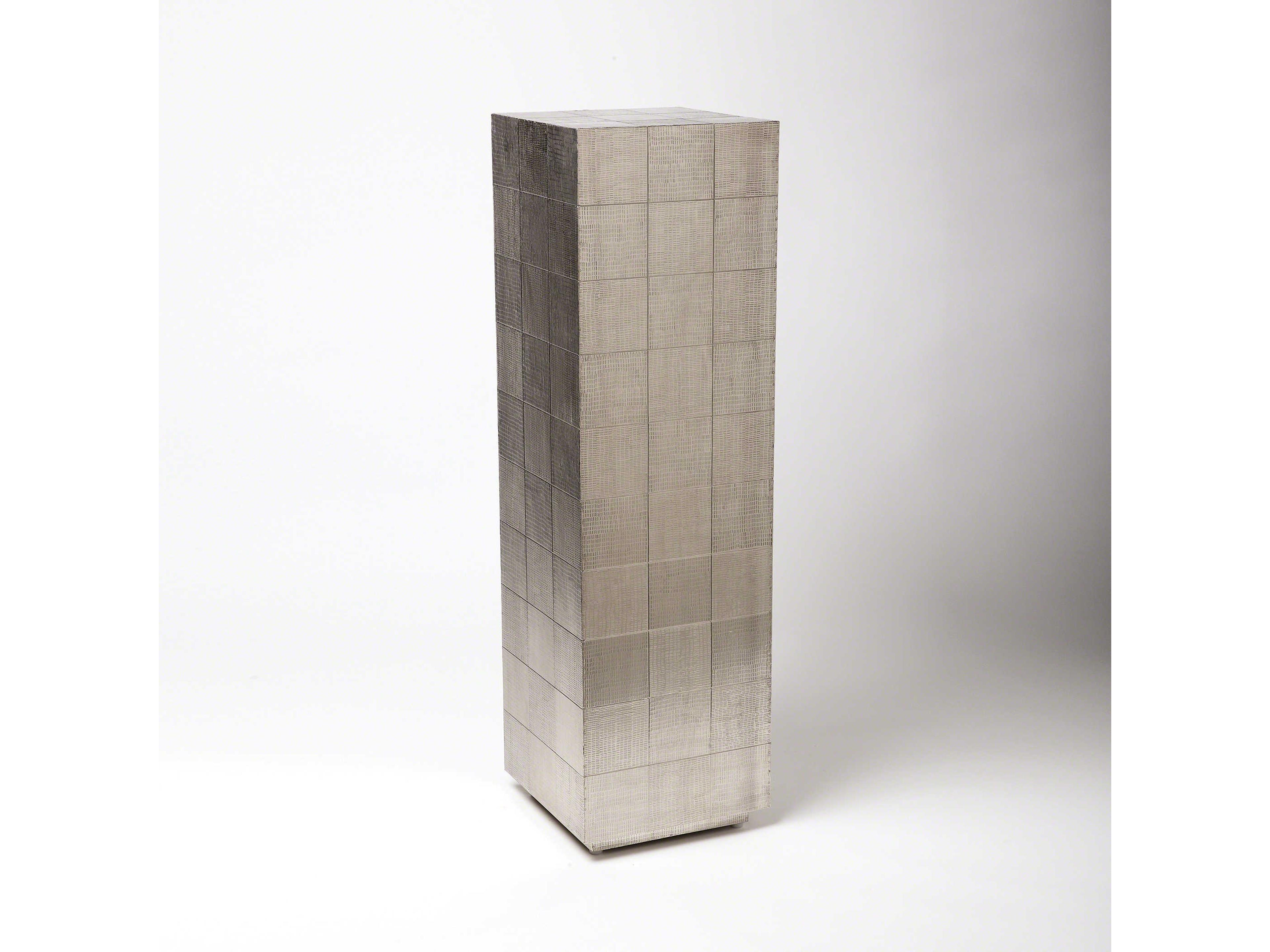 Global Views Punch Square Wood End Table