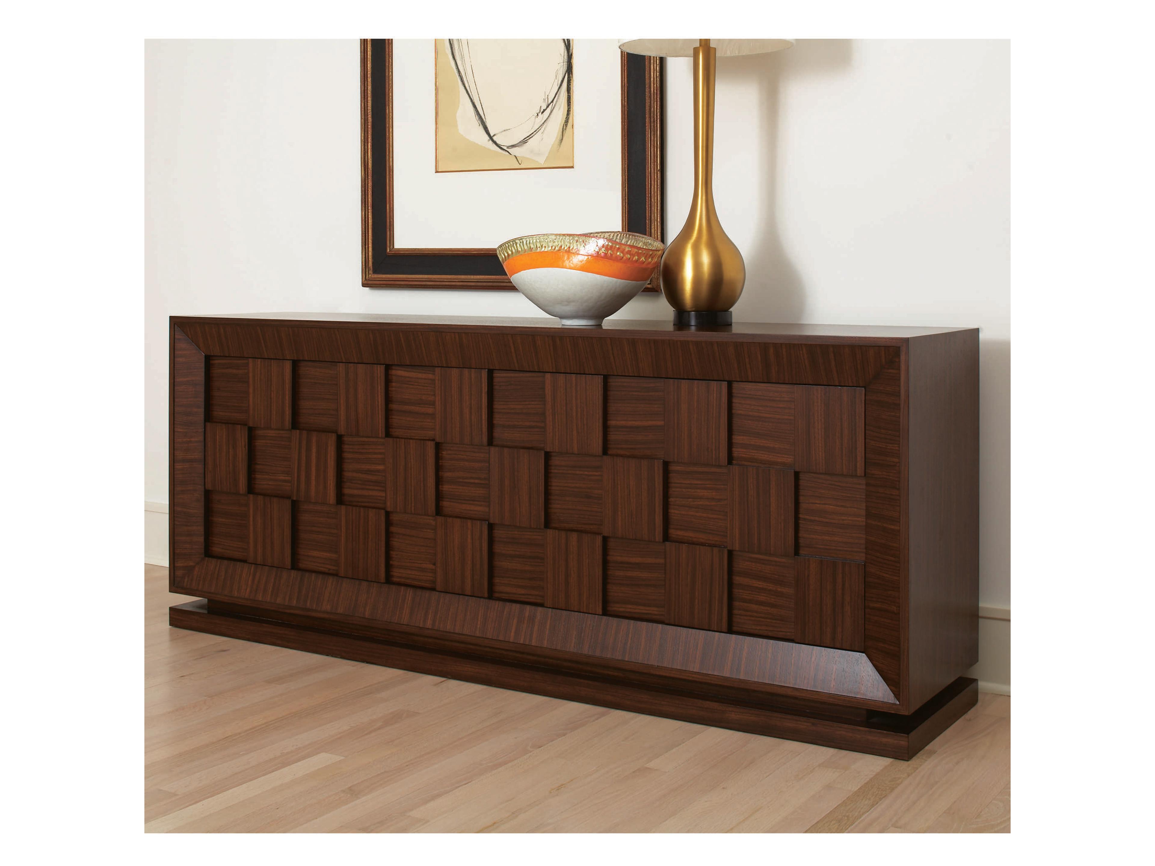Quad 80" Birch Wood Sideboard