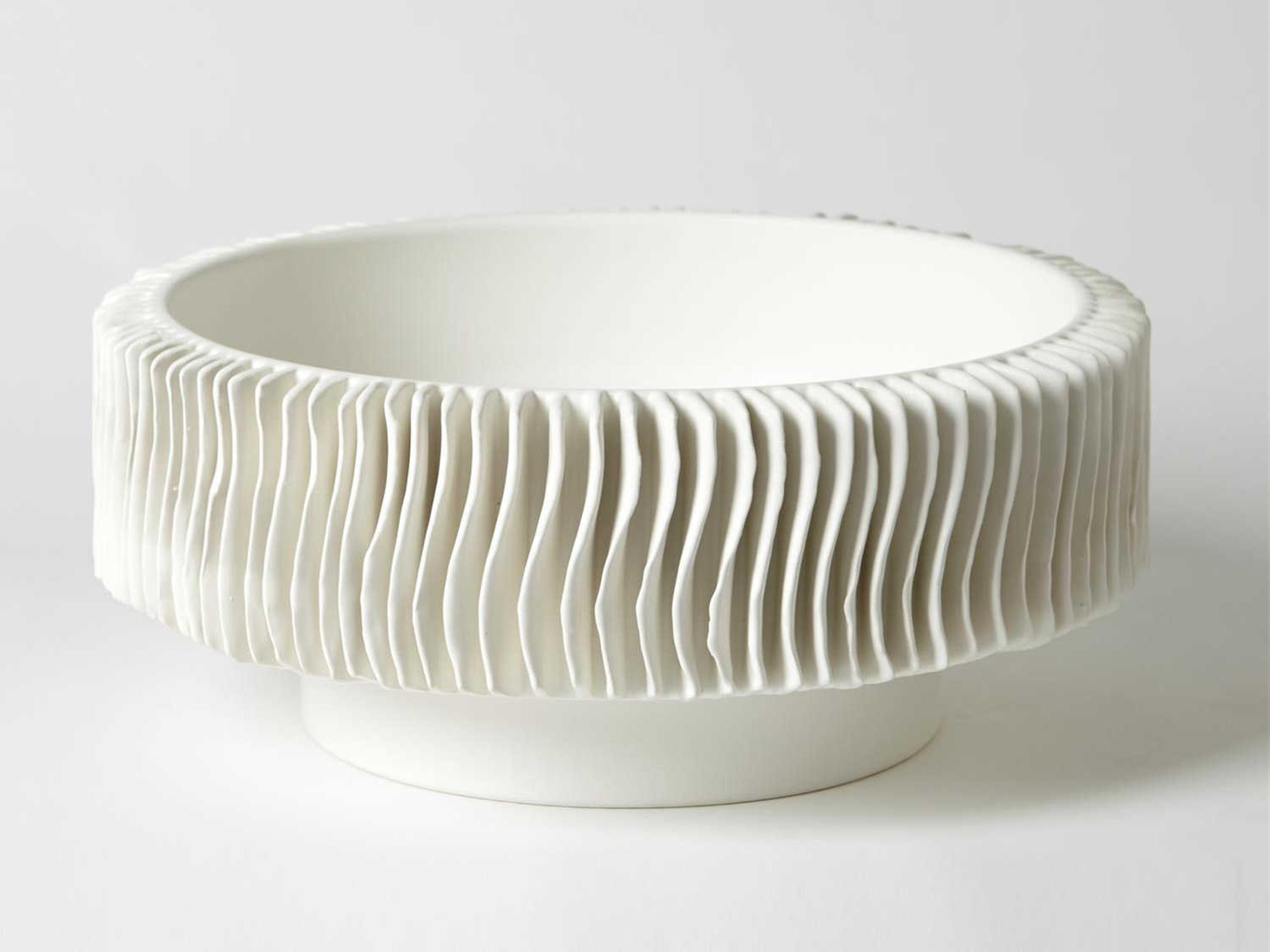 Raditor Matte White Decorative Bowl