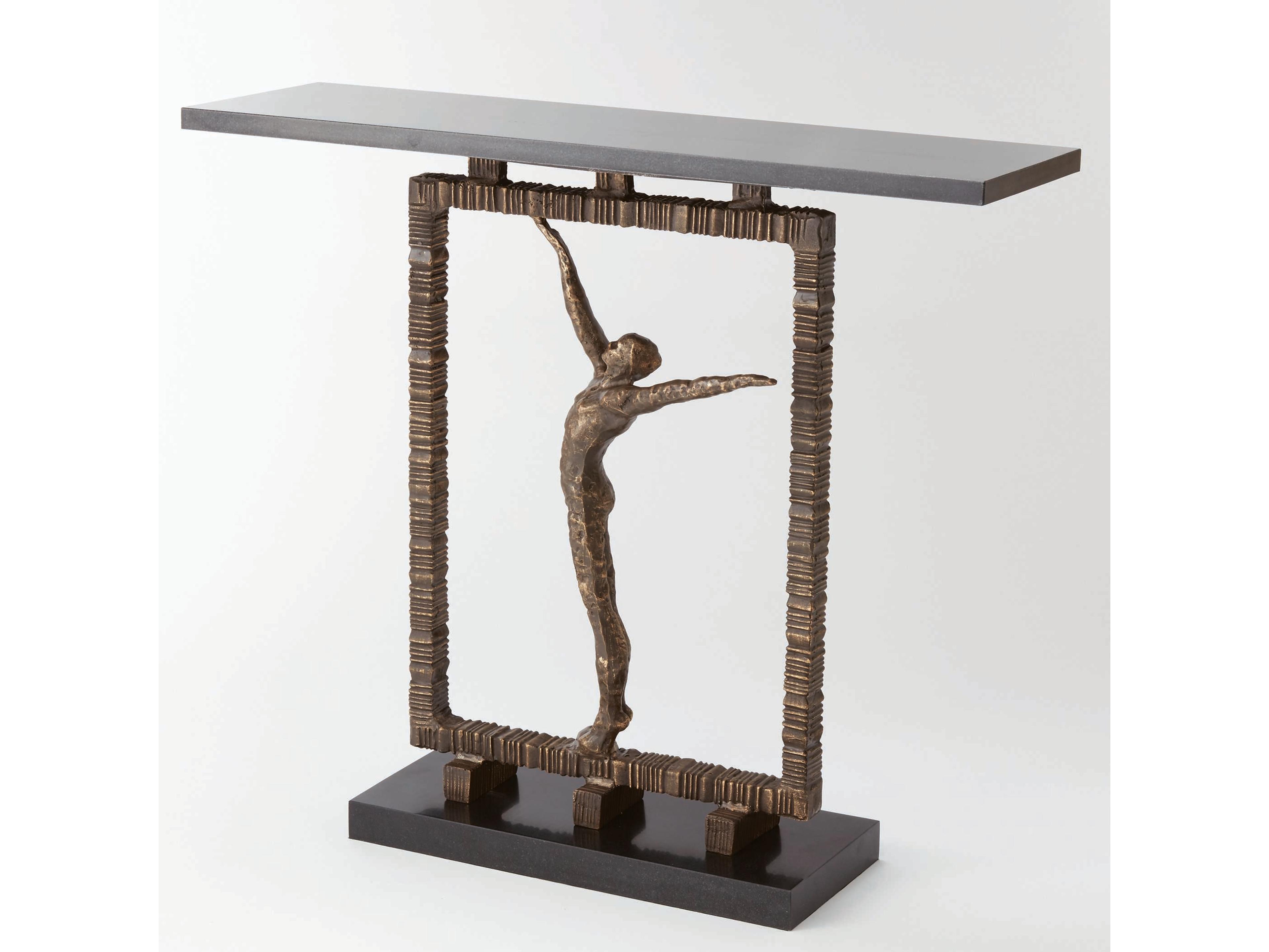 Reach Out Rectangular Metal Console Table