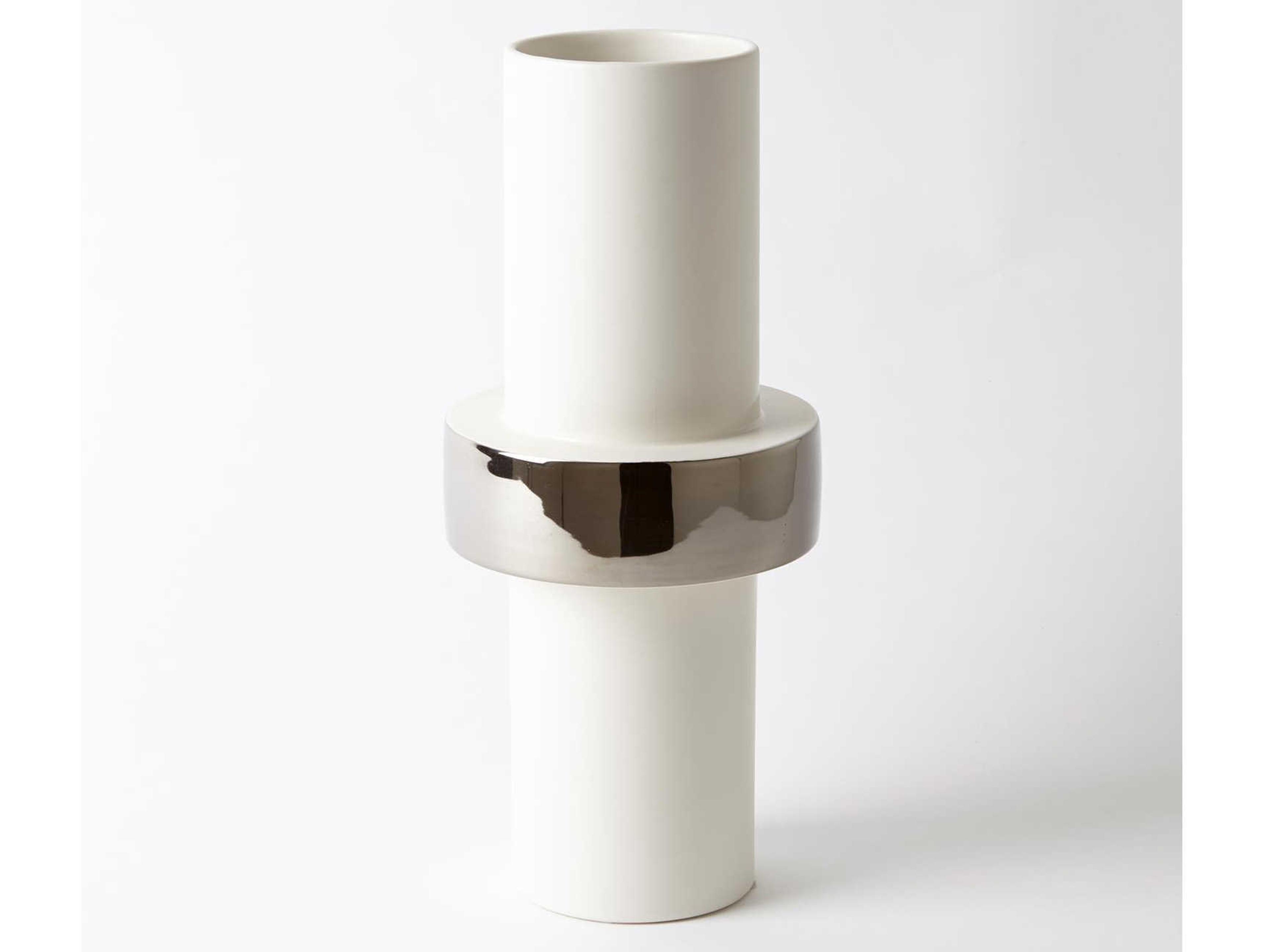 Mid Ring Silver Vase