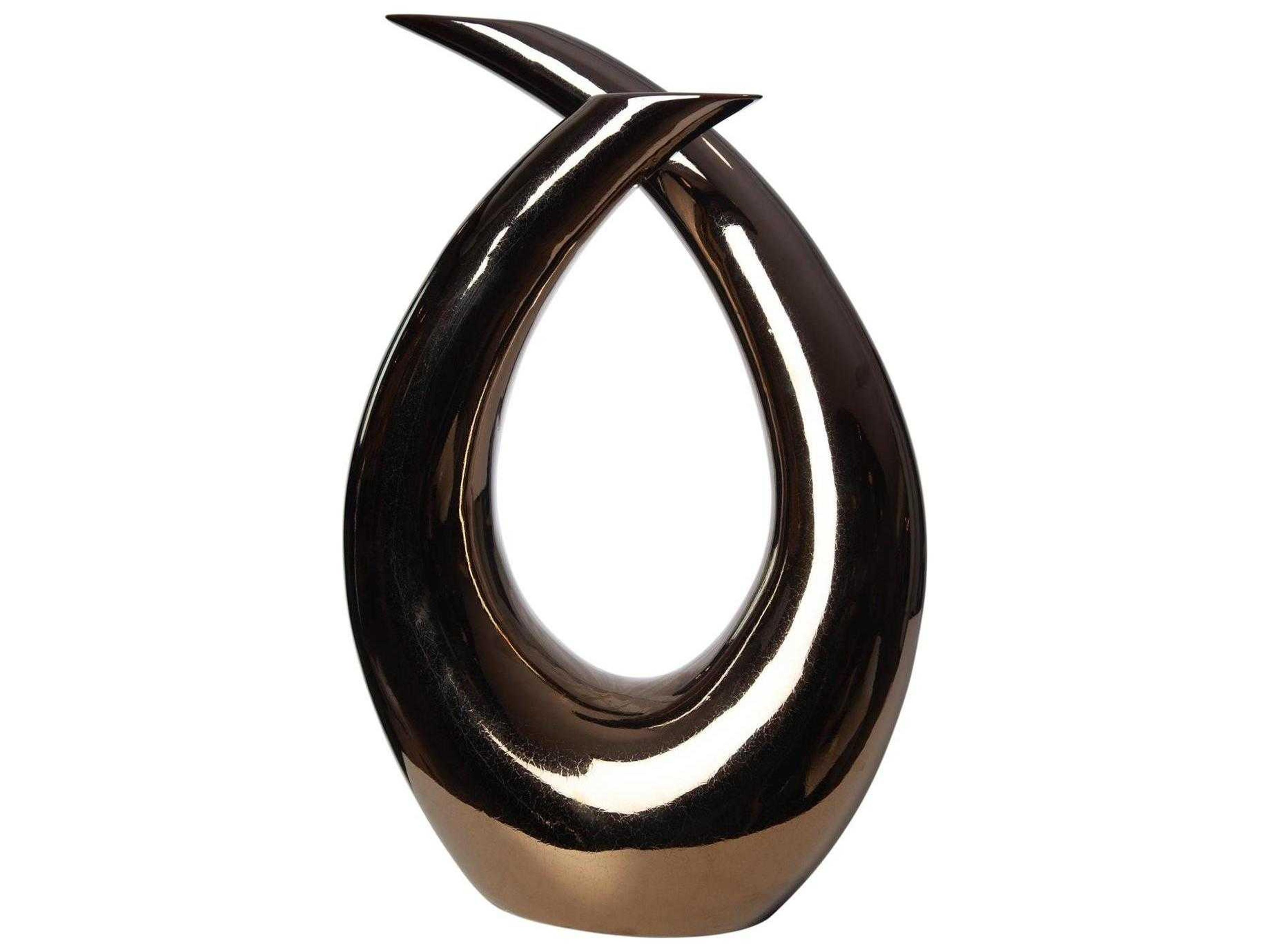 Global Views Bronze Loop Sculpture