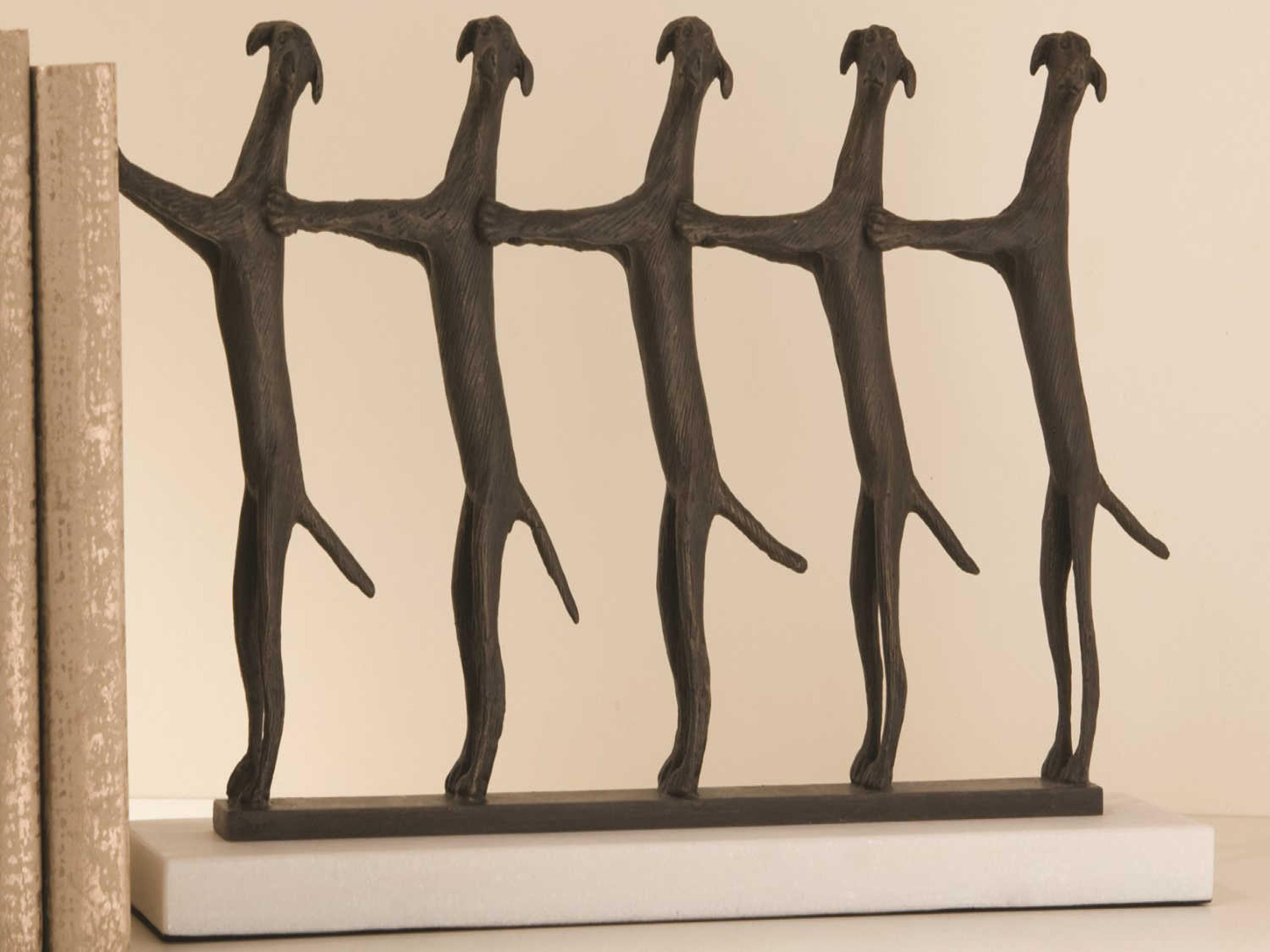 Global Views Golden Conga Line Sculpture