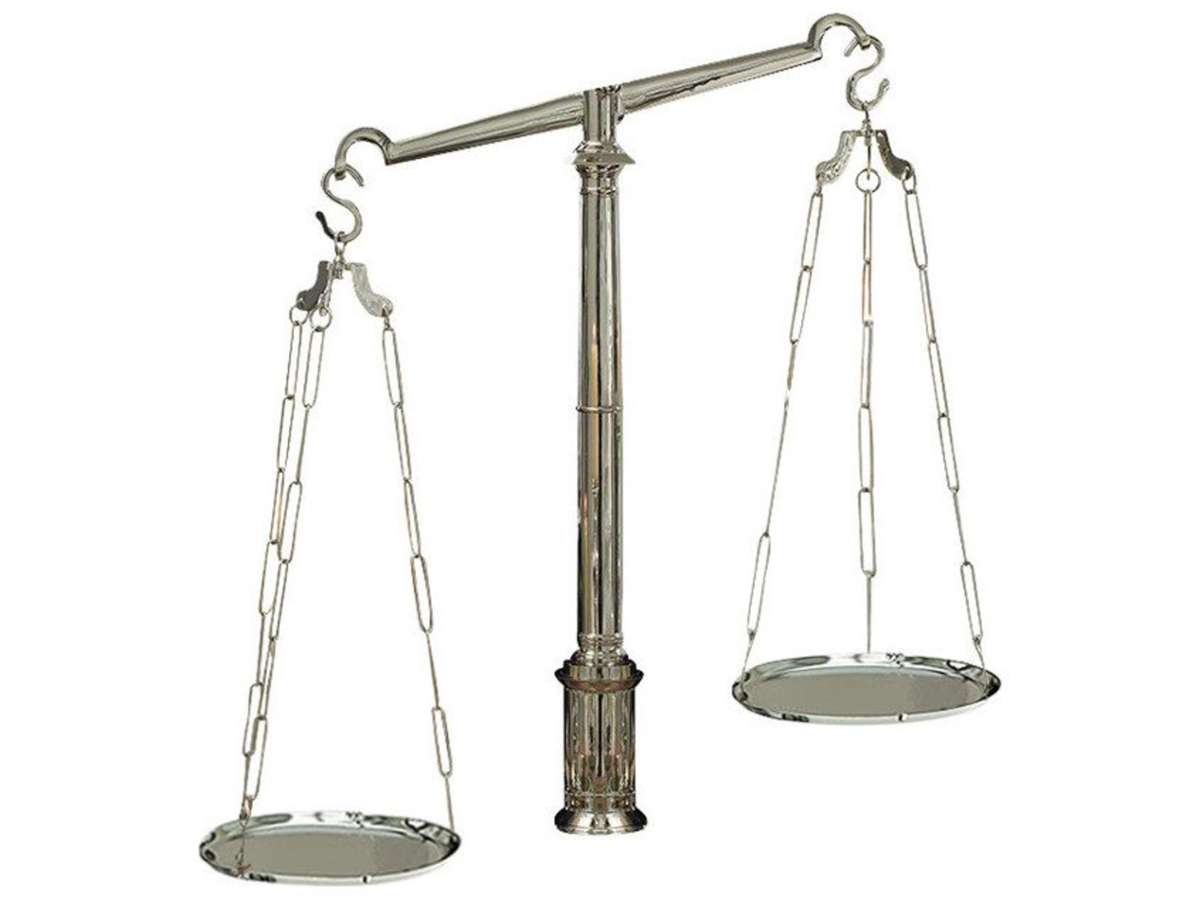 Global Views Nickel Library Scales Sculpture