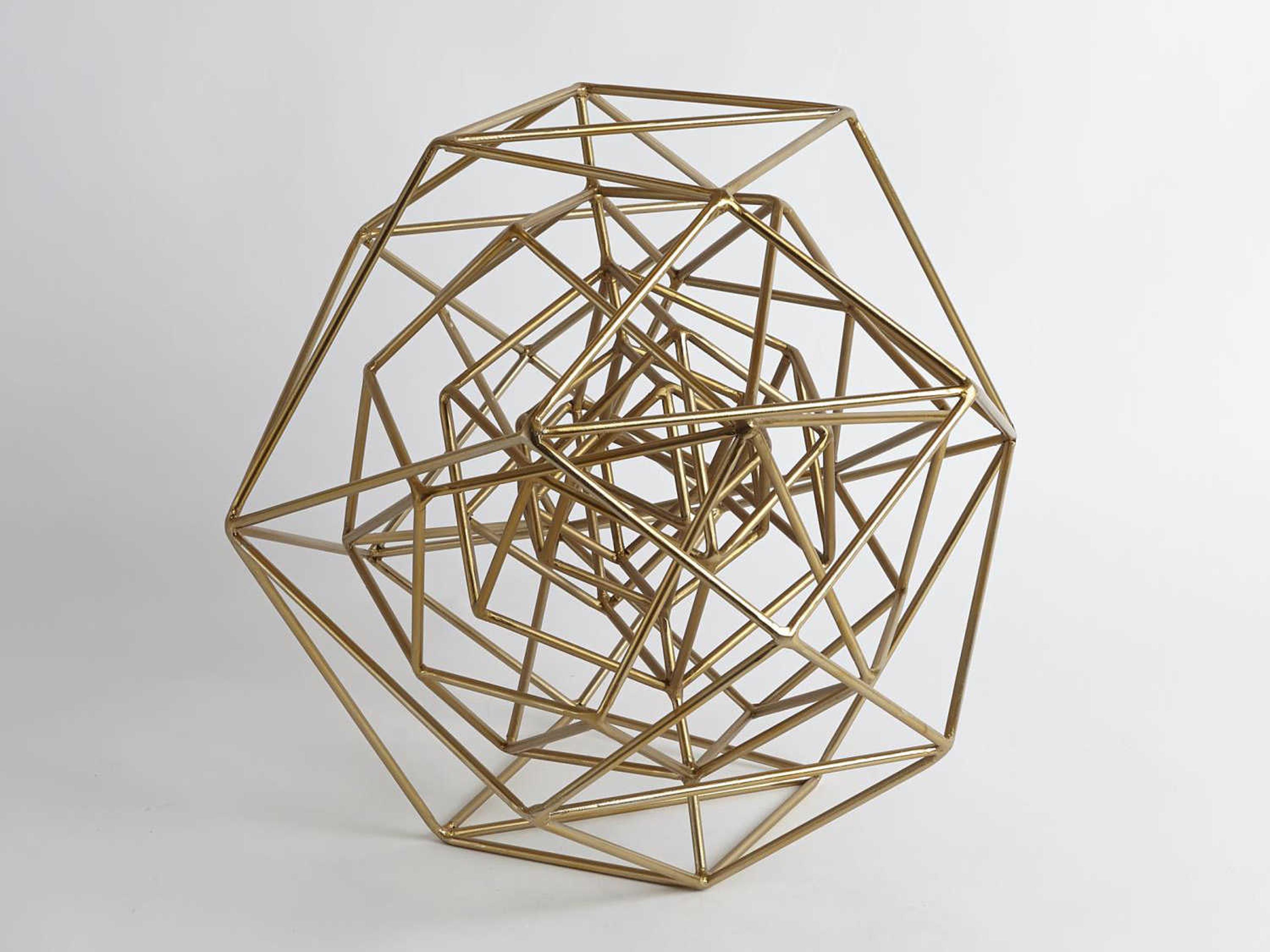 Global Views Geo Gold Large Sculpture