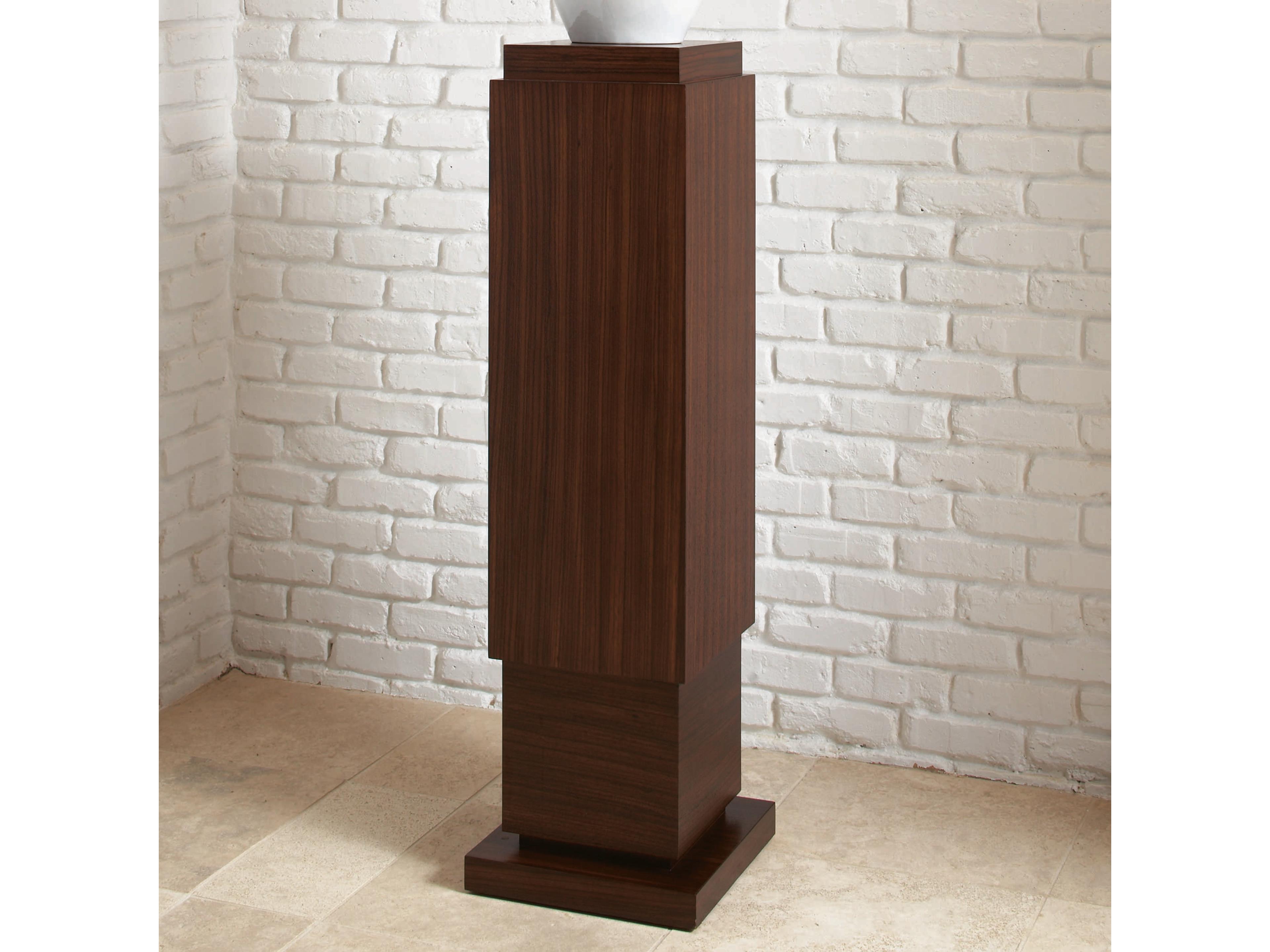 Global Views Single Square Glass End Table