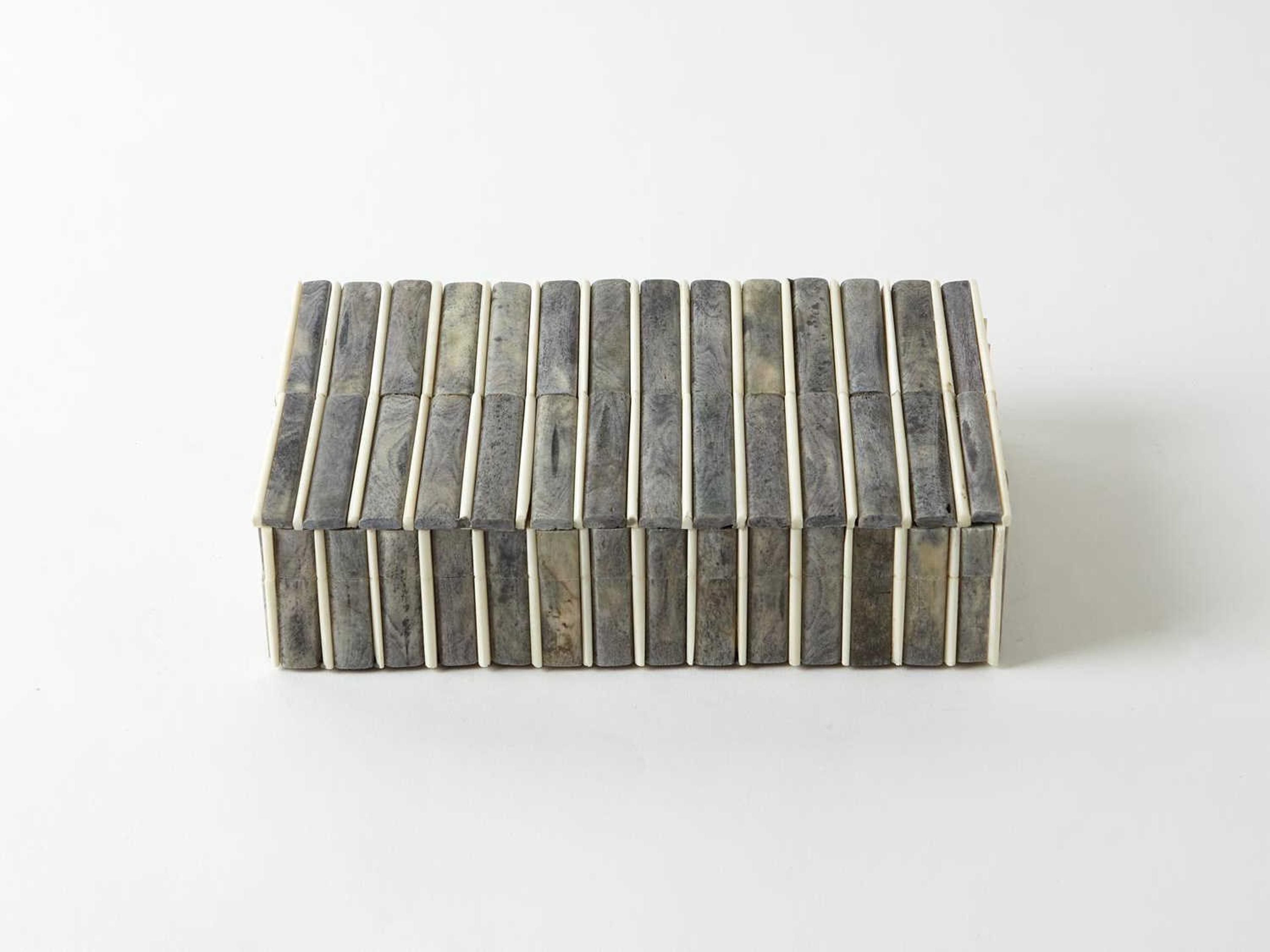 Grey / Ivory Small Storage Case