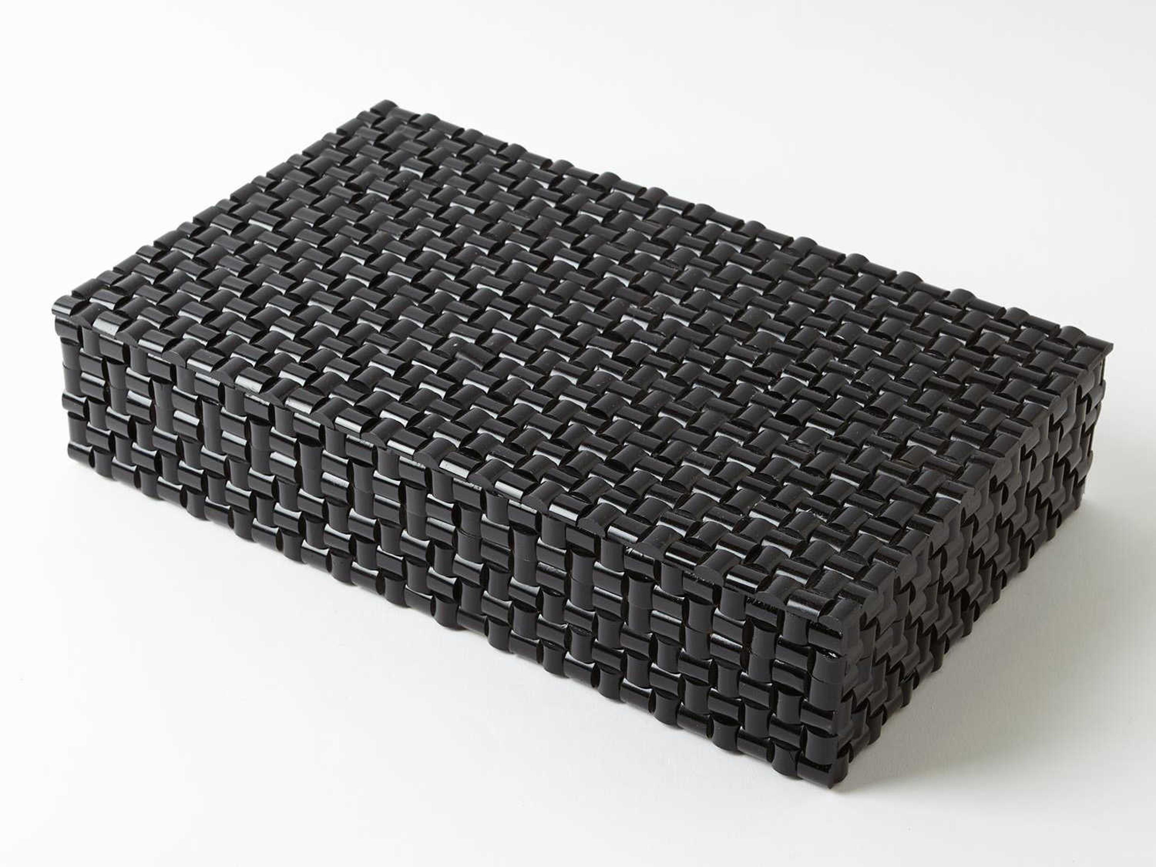 Global Views Horn Black Large Storage Case