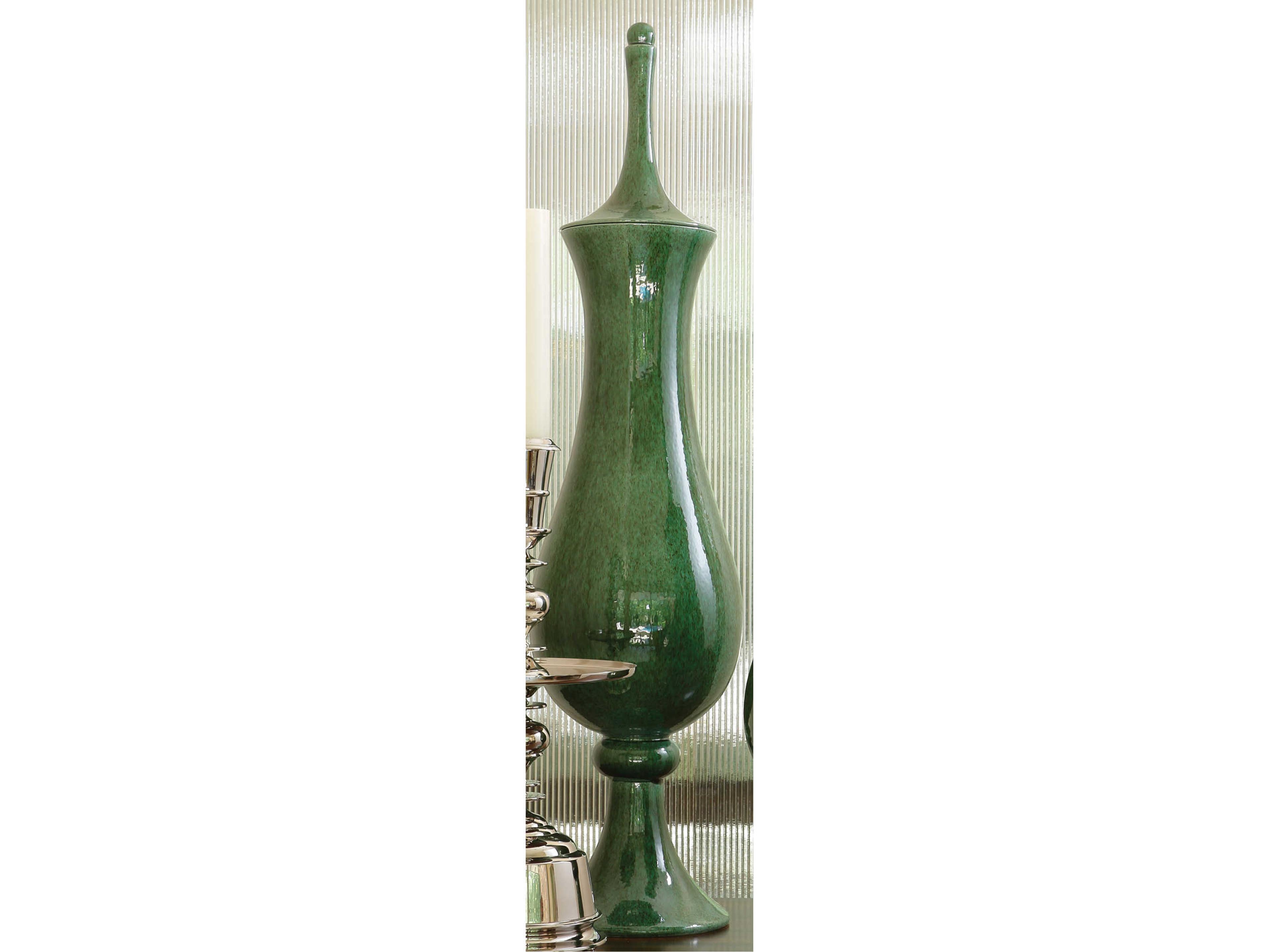 Large Emerald Tower Jar