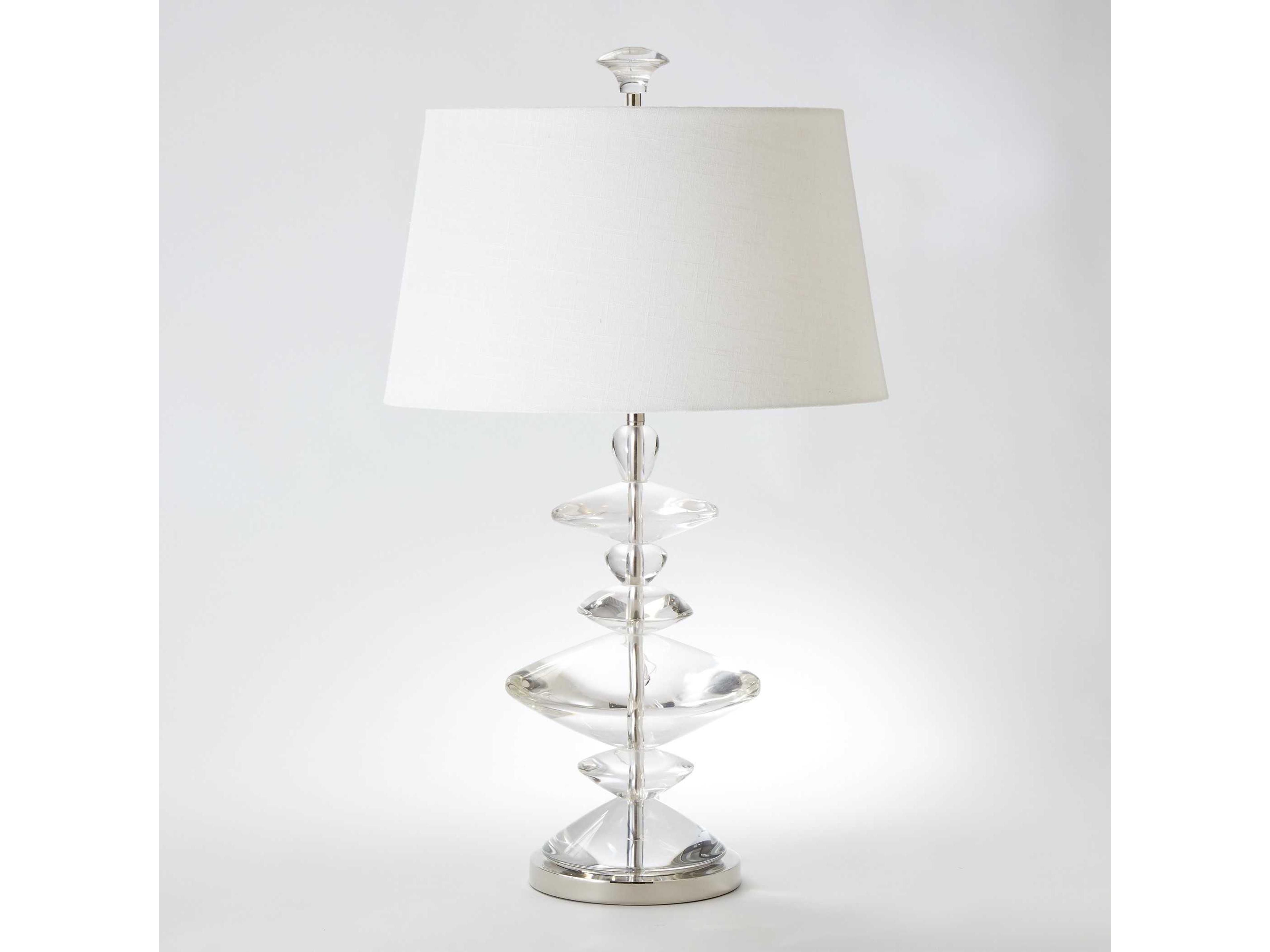 Tribal Nickel Crystal Buffet Lamp