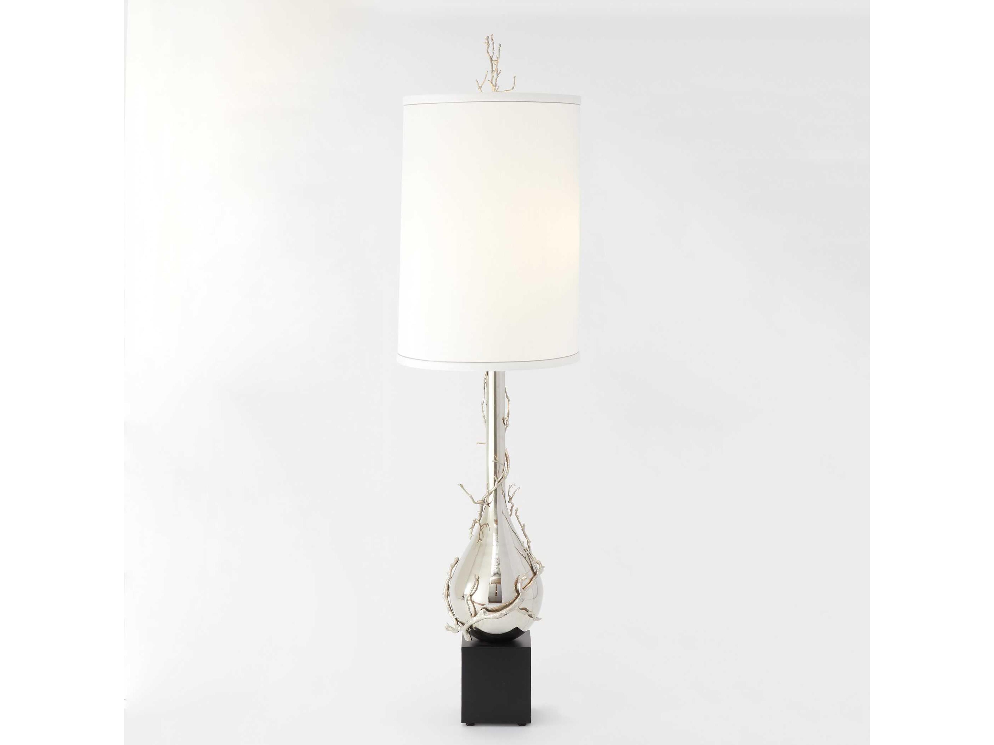 Twig Bulb Nickel Floor Lamp