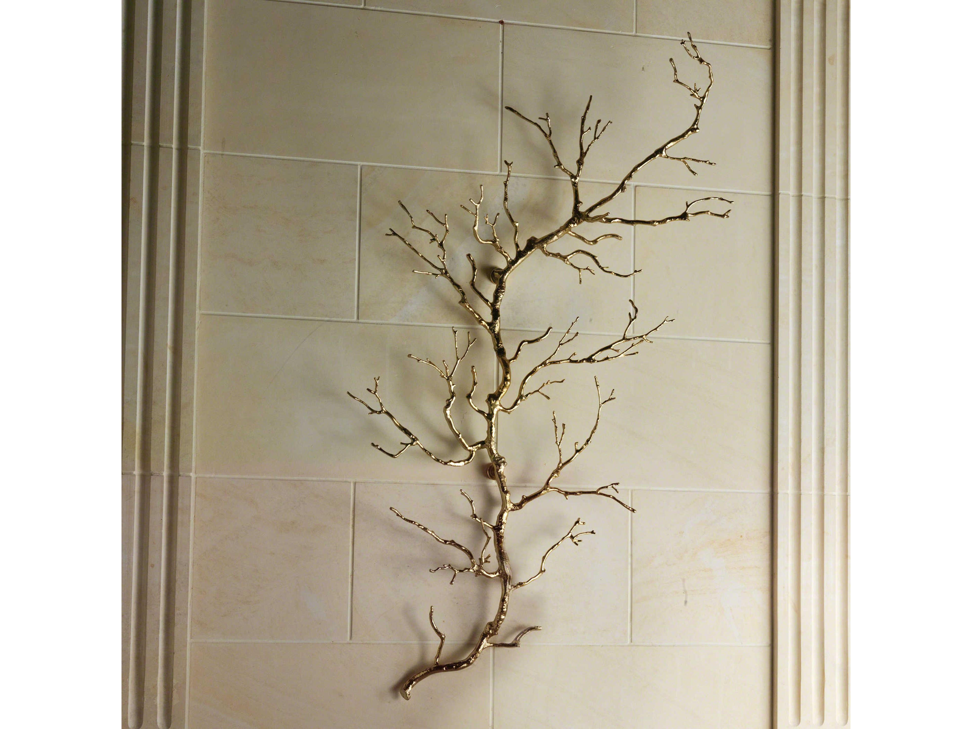 Brass Twig Wall Art