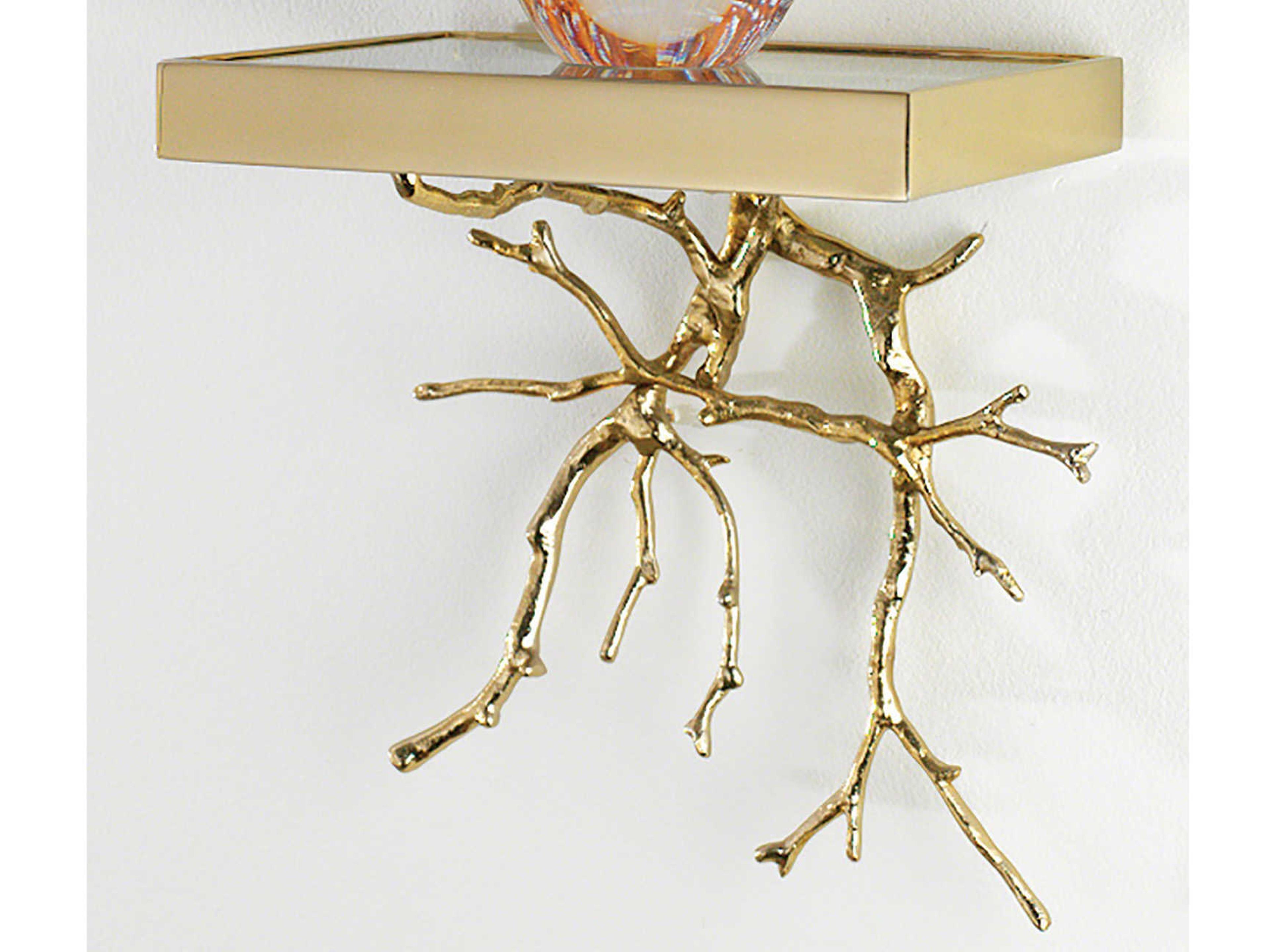 Twig Brass Wall Shelf