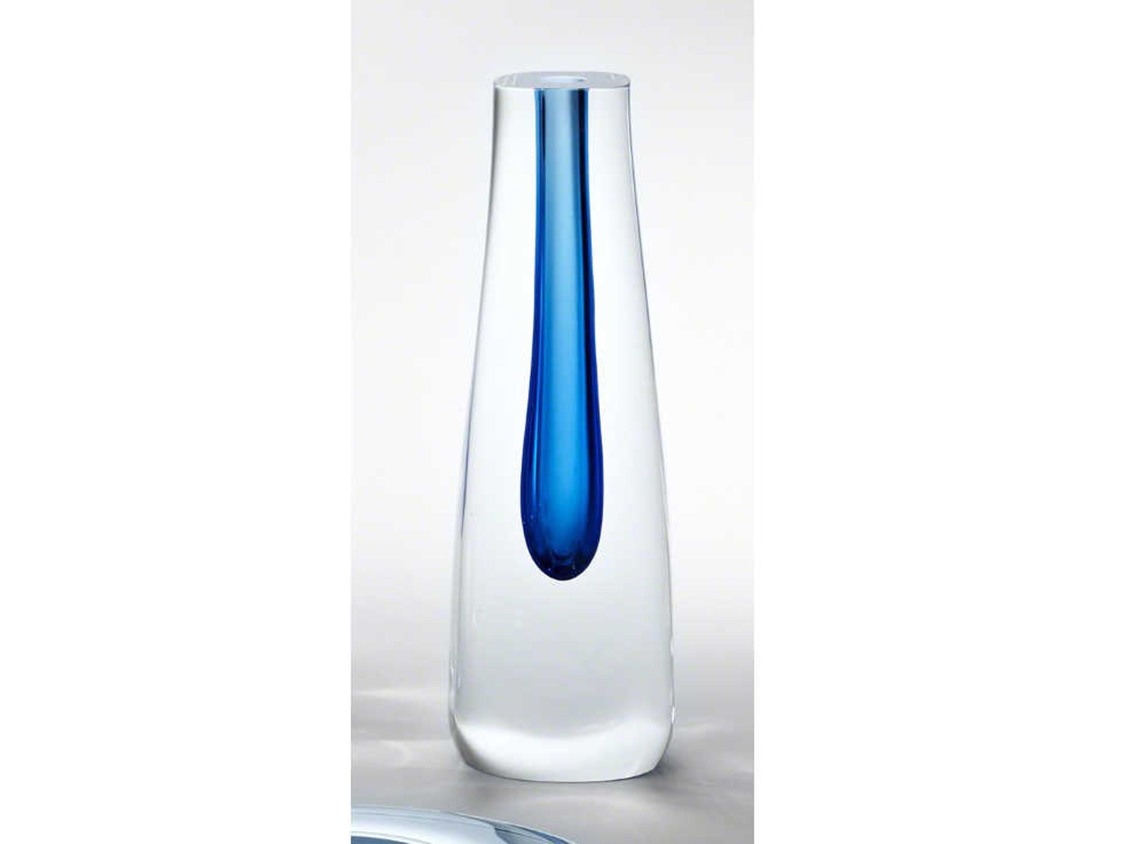 Square Cut Cobalt Vase