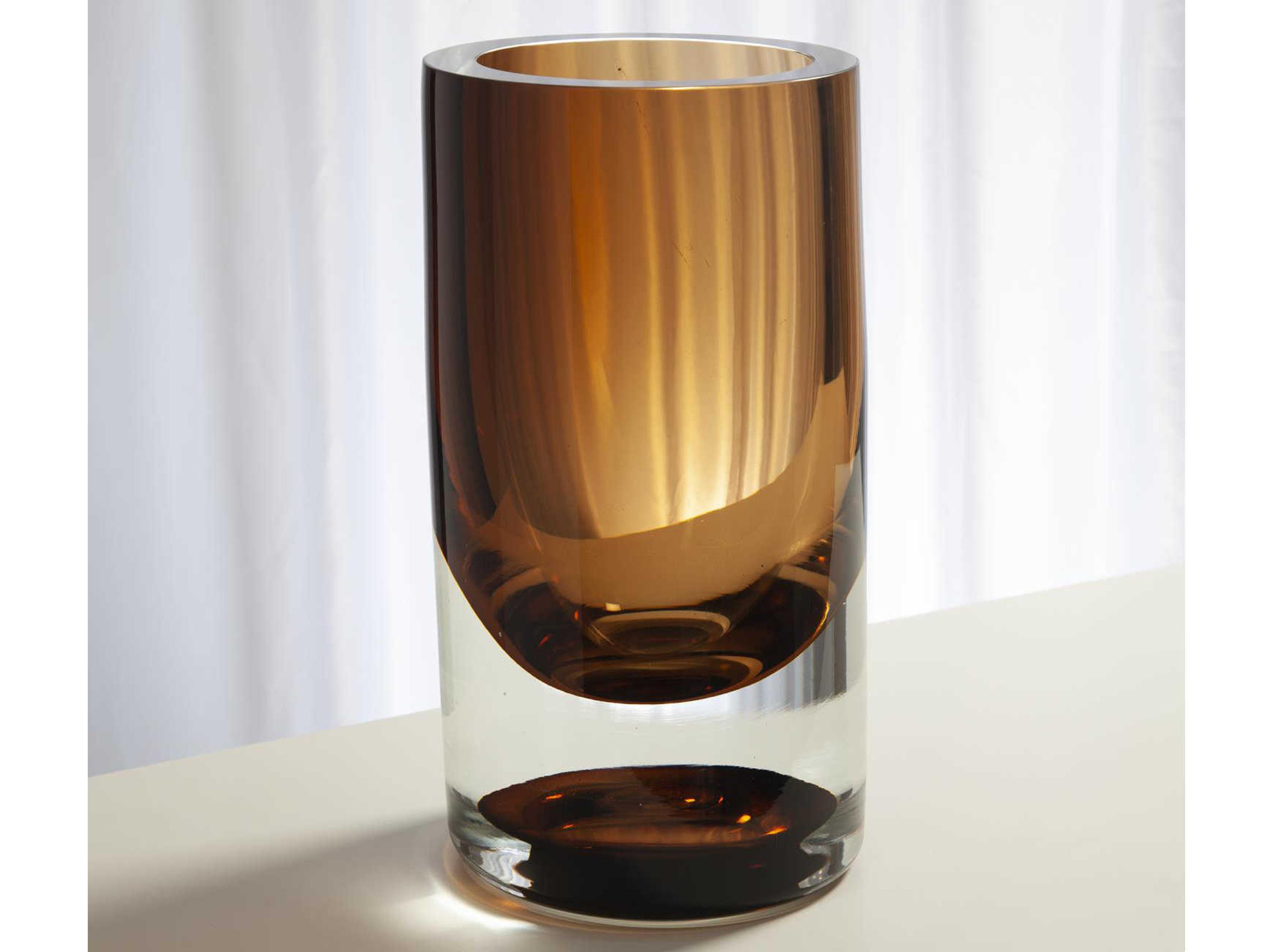 Global Views Amber Tobacco Large Vase